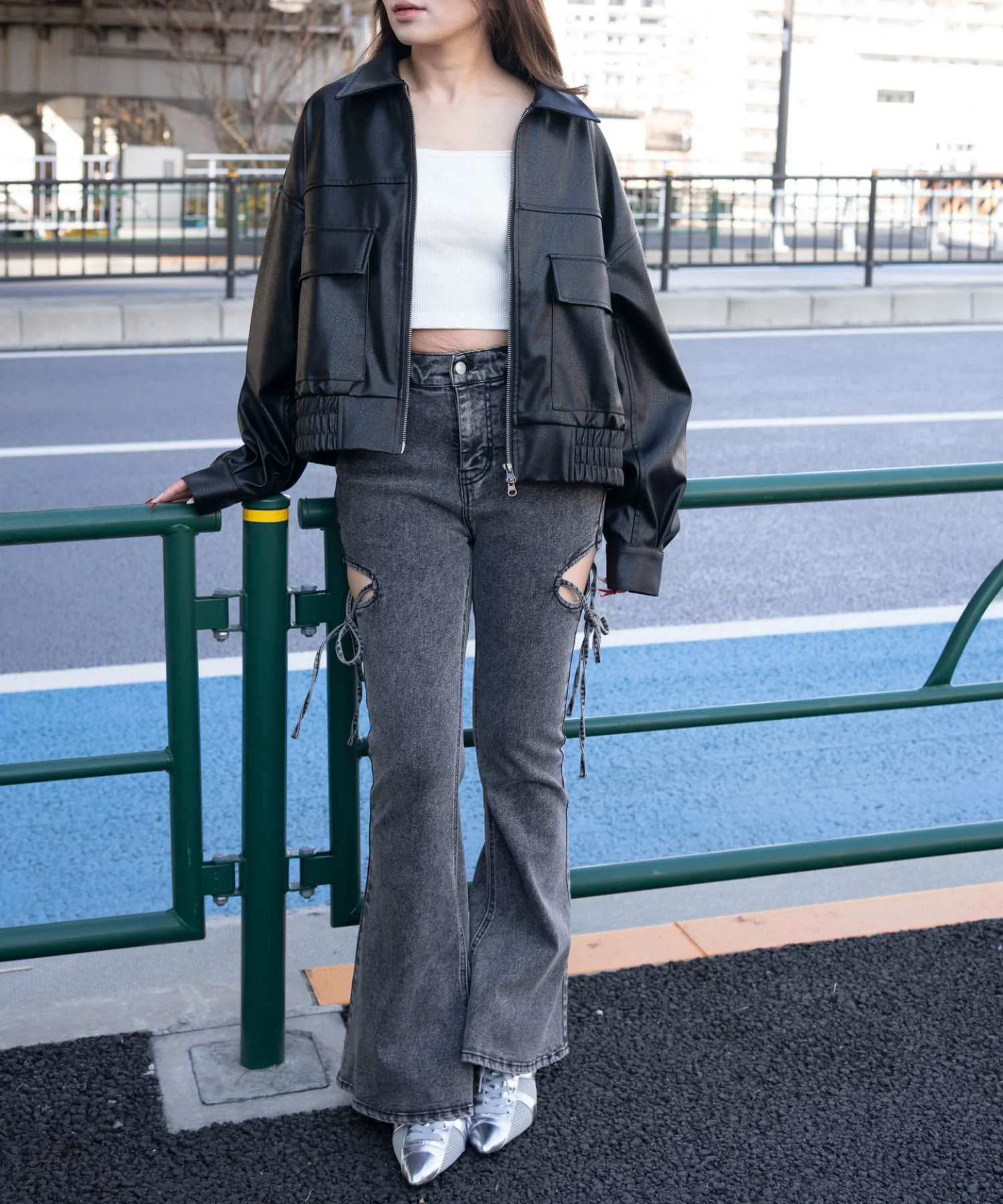 PUショートジャケット - Image 3
