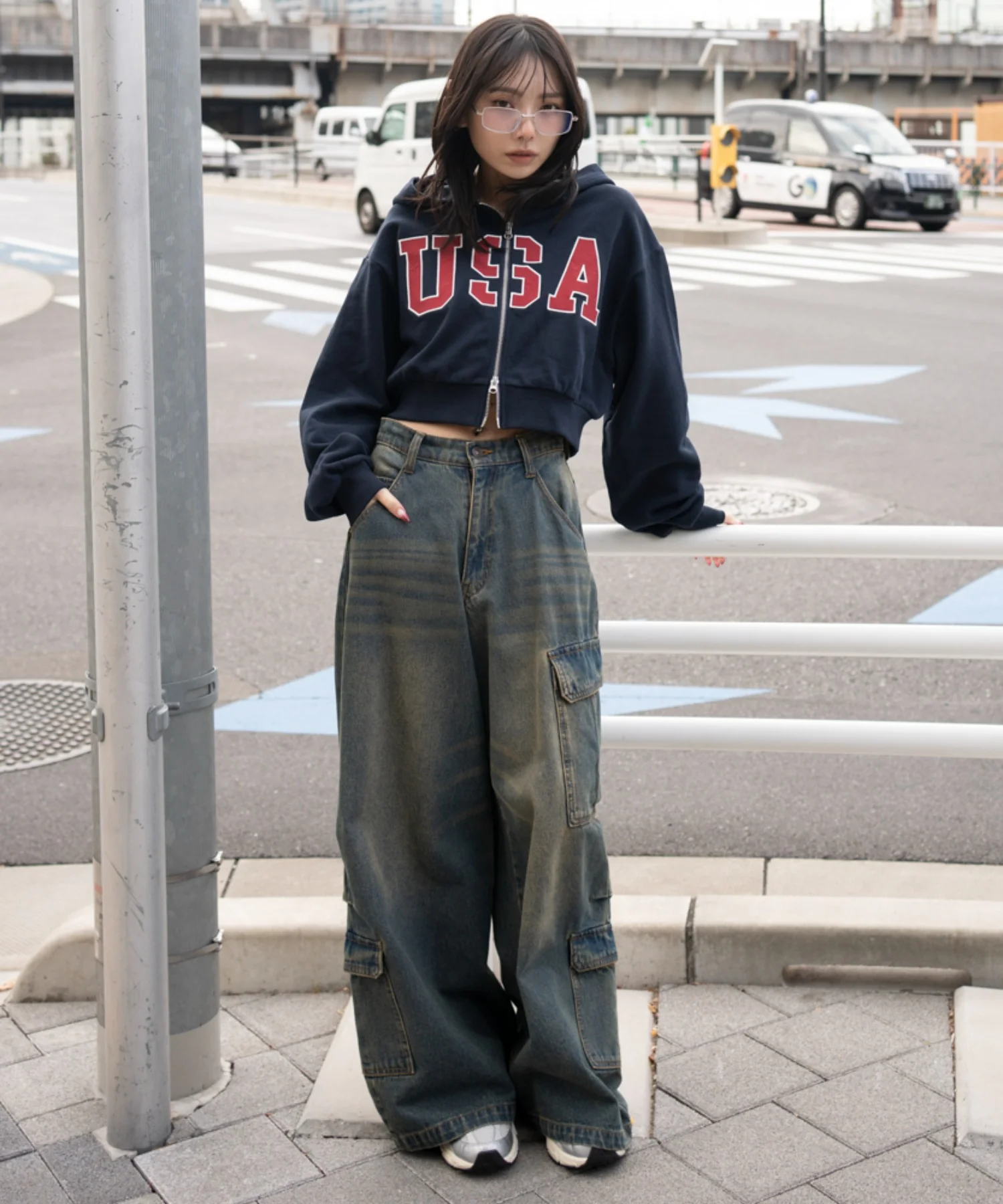 グラフィックショートZIPパーカー - Image 6