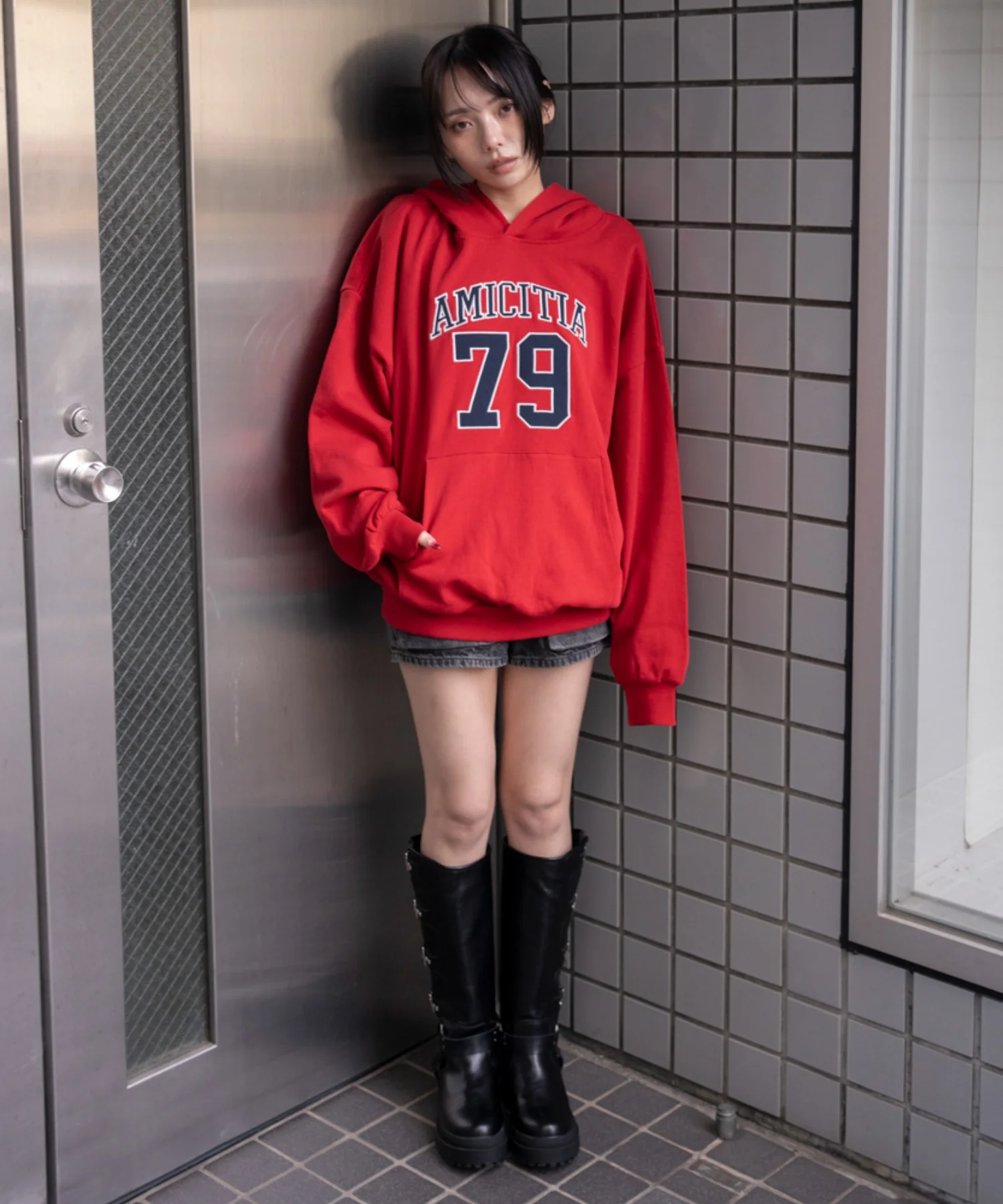 グラフィックビッグプルパーカー - Image 5