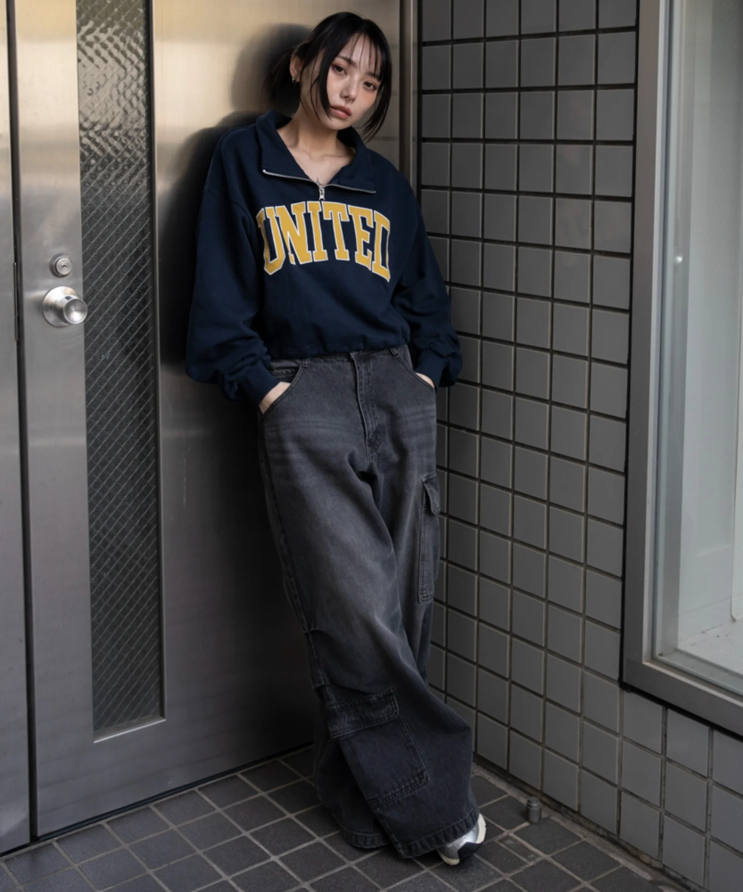 グラフィックハーフジップスウェット - Image 10
