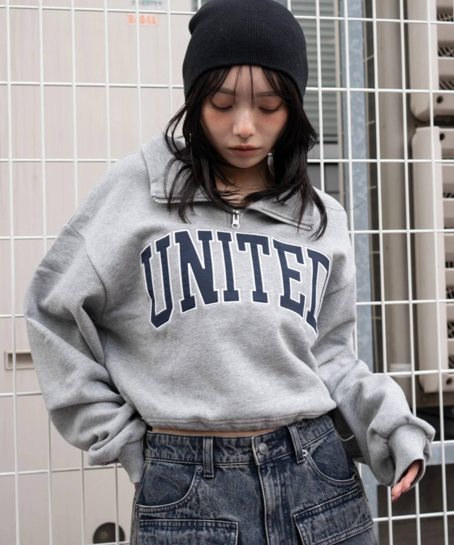 グラフィックハーフジップスウェット - Image 2