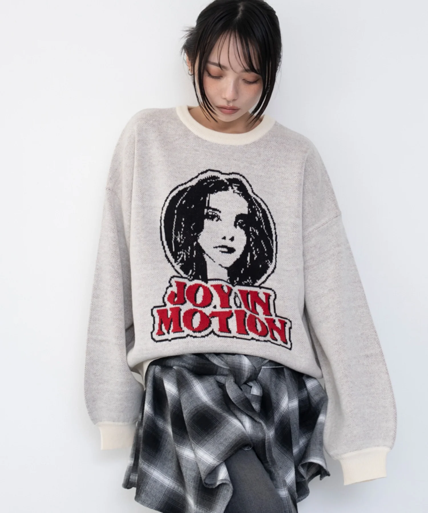 グラフィックニットプルオーバー - Image 4