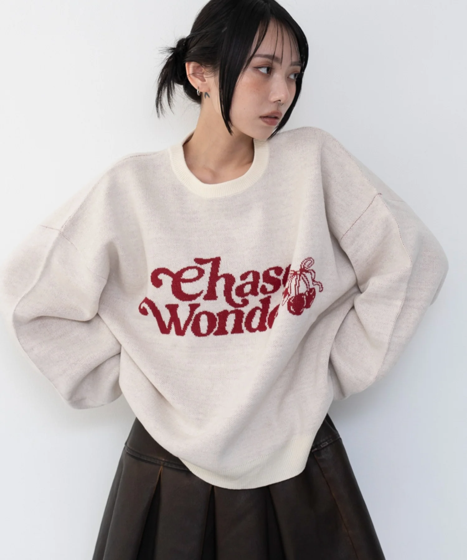 グラフィックニットプルオーバー - Image 8