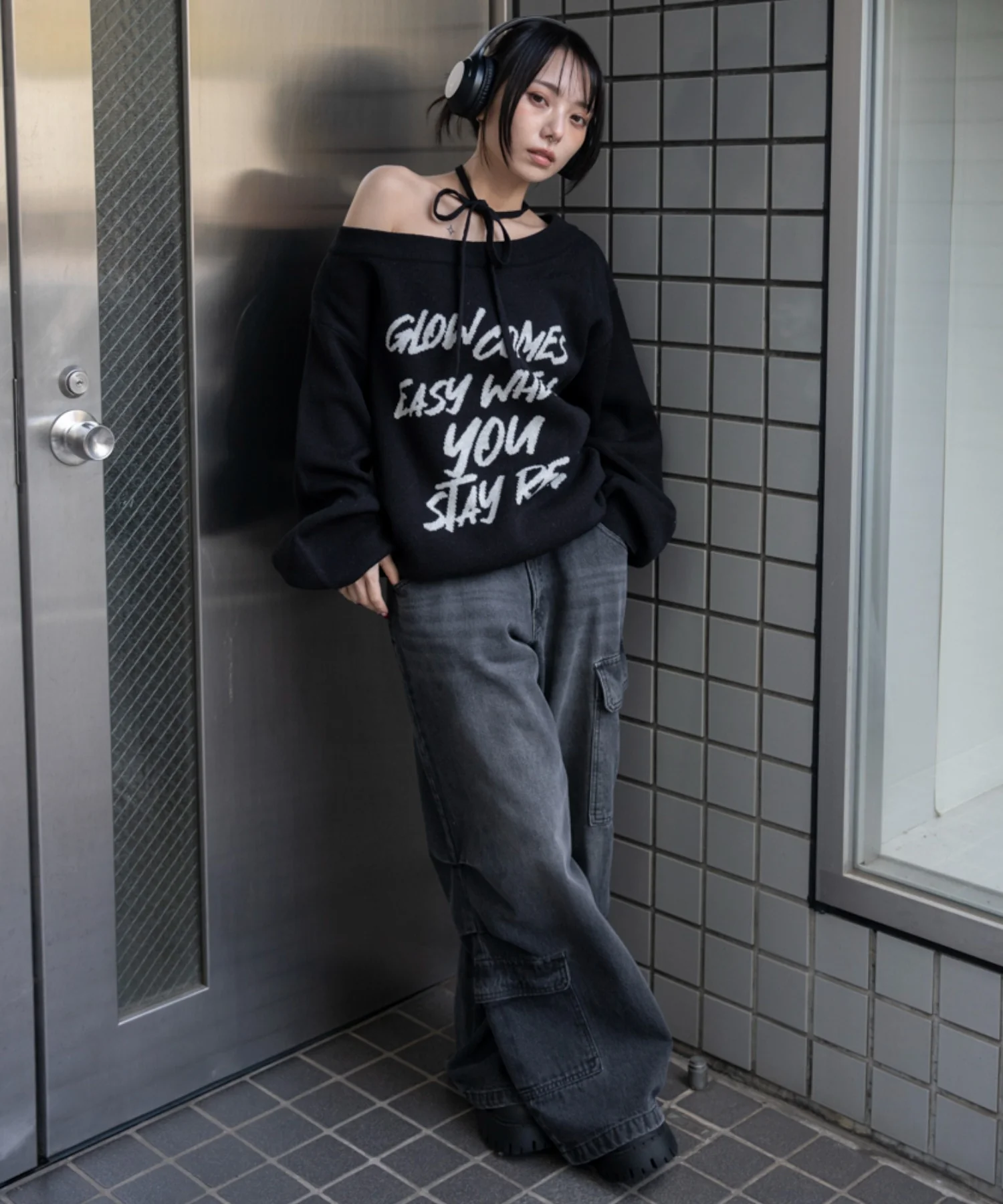 2WAYショルダーリボンニット - Image 4
