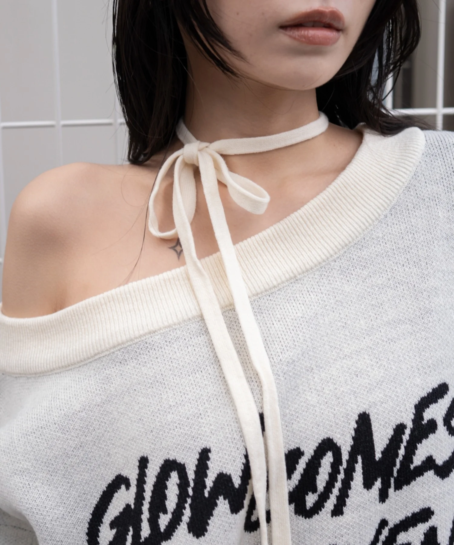 2WAYショルダーリボンニット - Image 5