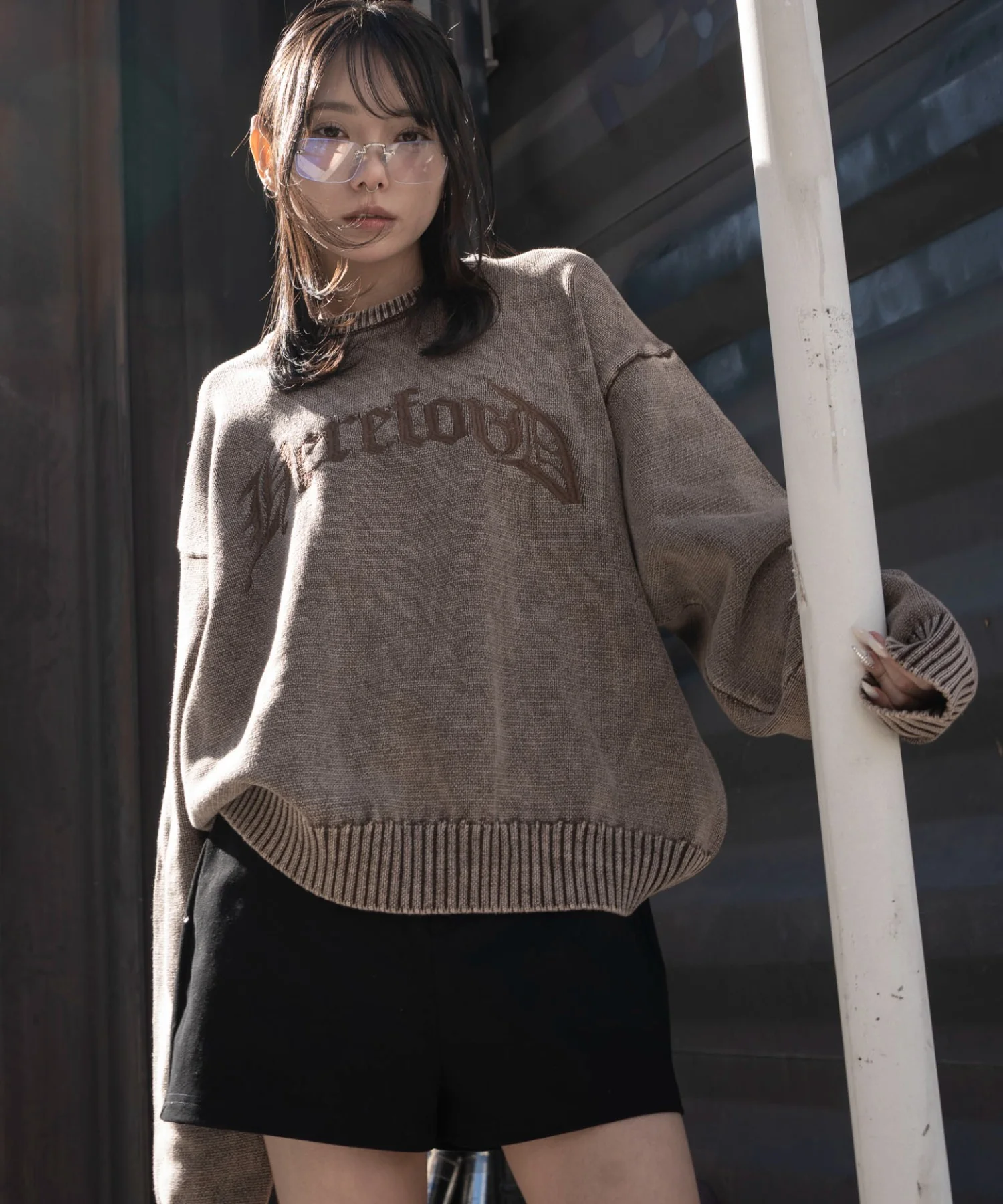 ブリーチニットグラフィックプルオーバー - Image 3