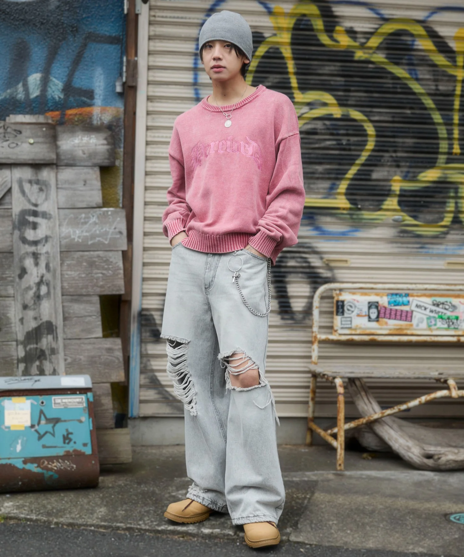 ブリーチニットグラフィックプルオーバー - Image 32
