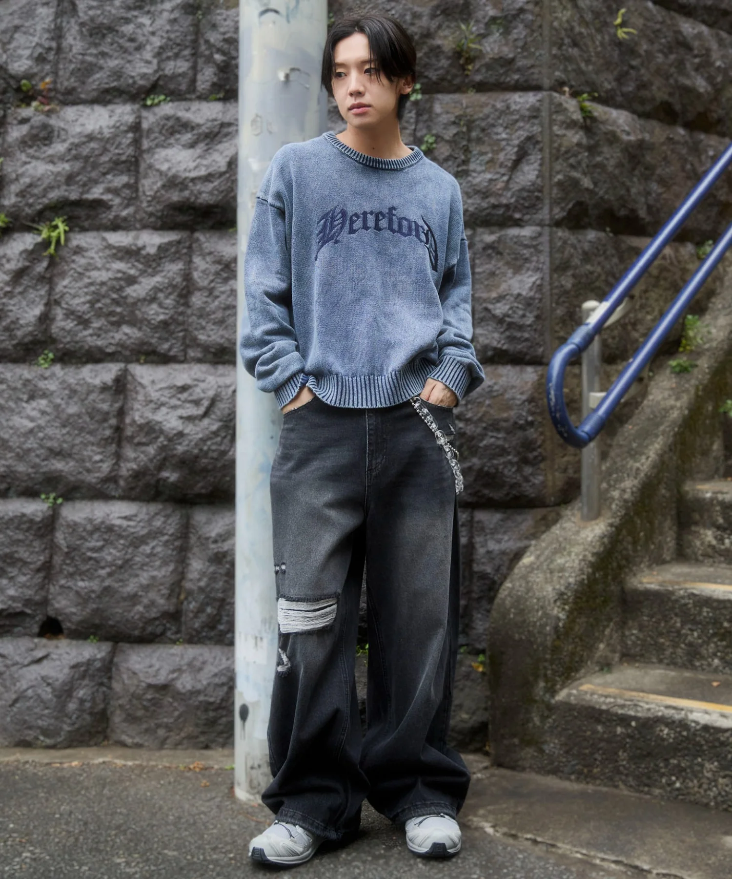ブリーチニットグラフィックプルオーバー - Image 5