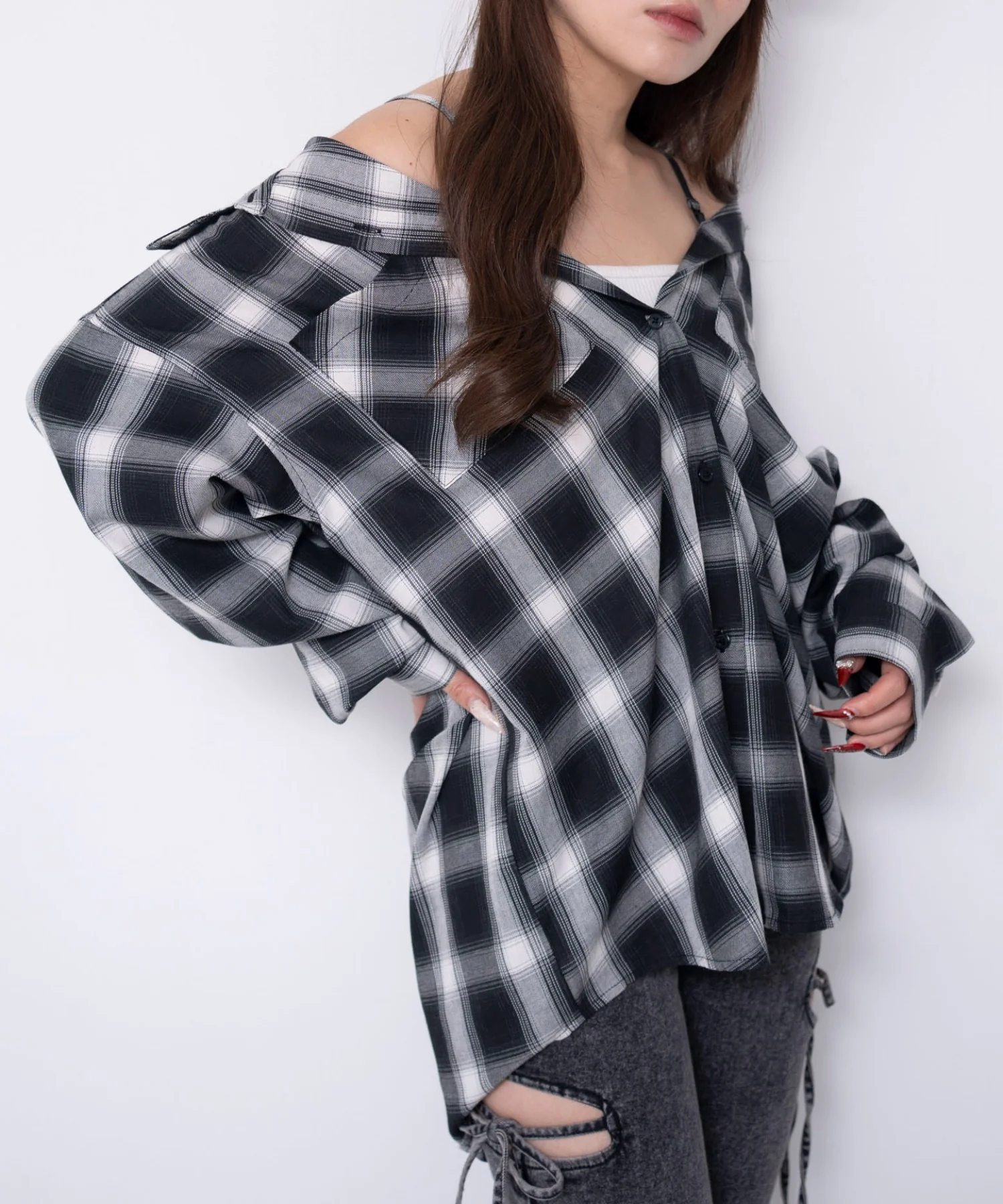 2WAYオフショルシャツ - Image 10