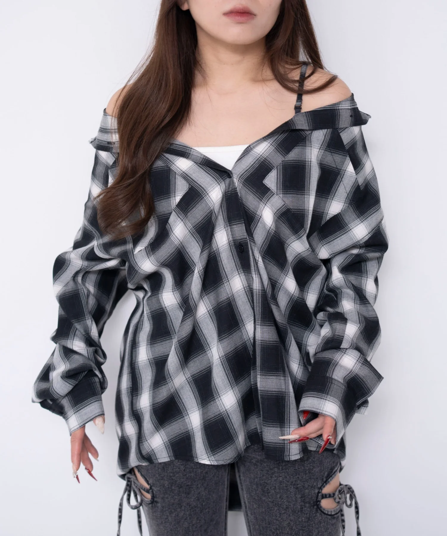 2WAYオフショルシャツ - Image 9