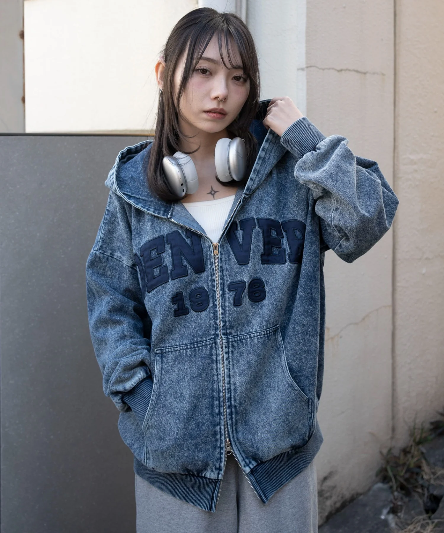 カレッジロゴBIGZIPパーカー - Image 10
