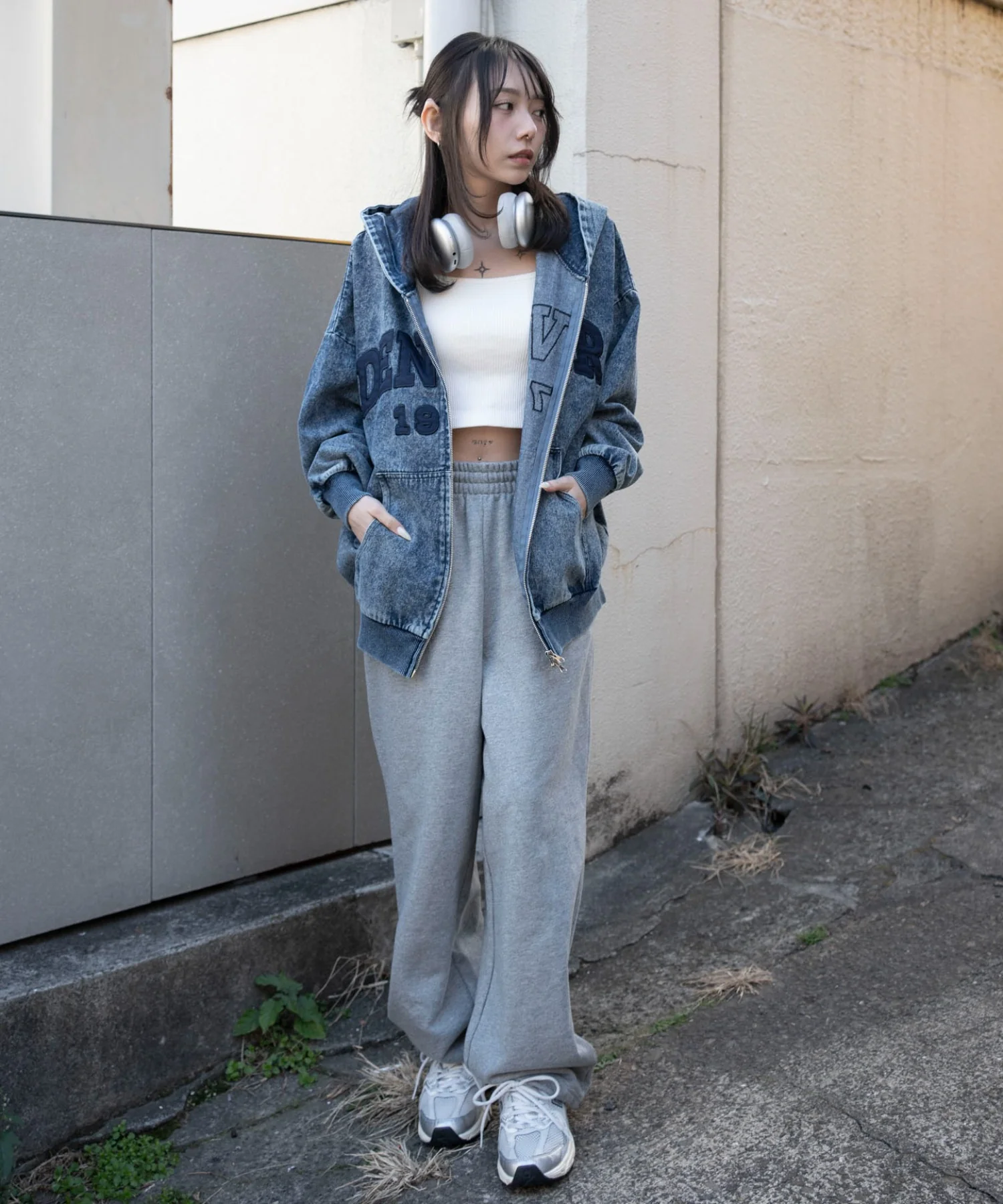 カレッジロゴBIGZIPパーカー - Image 11