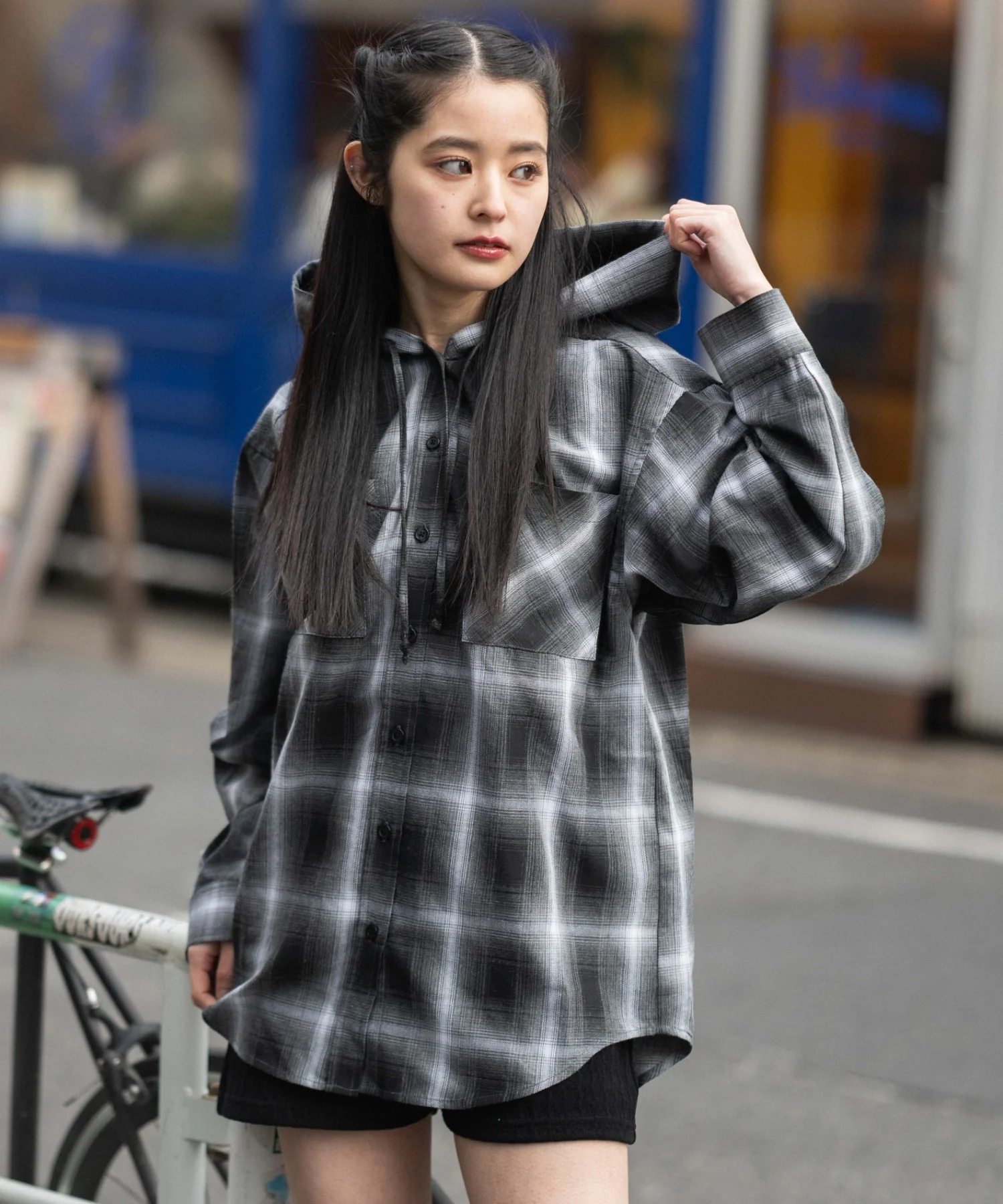 フードチェックシャツ - Image 15
