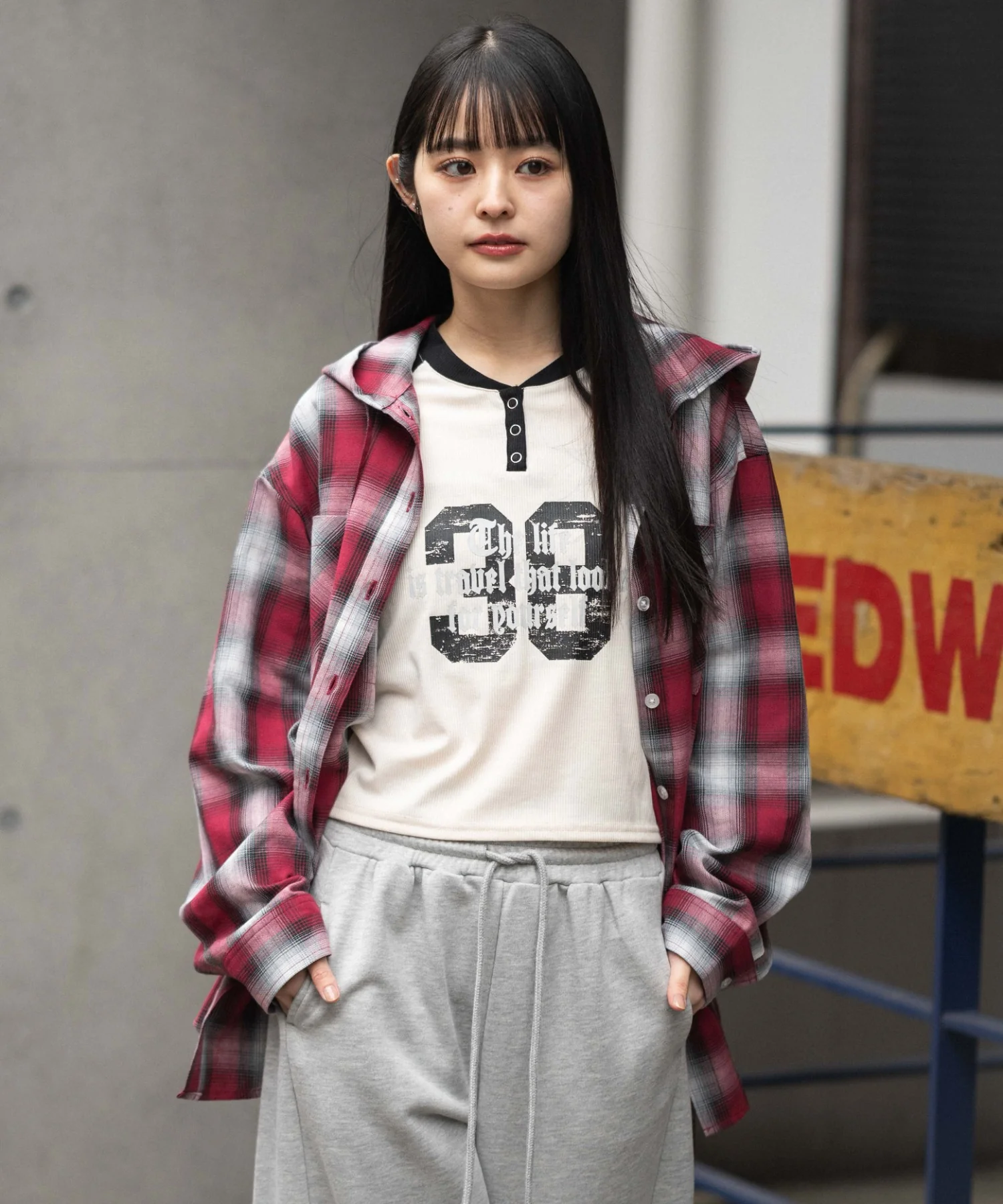 フードチェックシャツ - Image 20