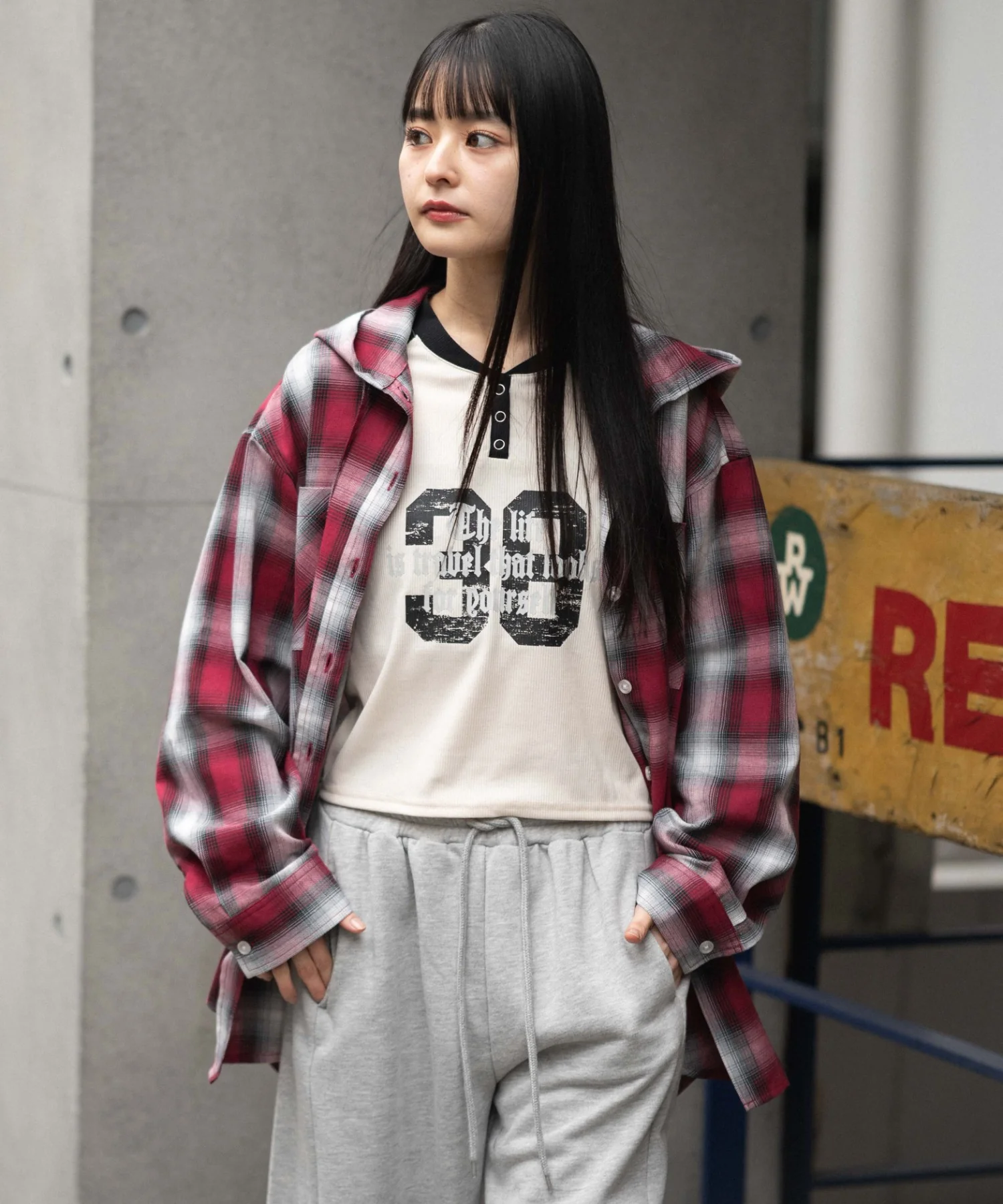 フードチェックシャツ - Image 21