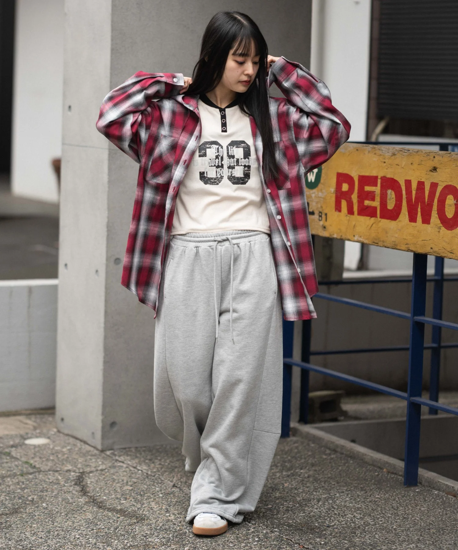 フードチェックシャツ - Image 7