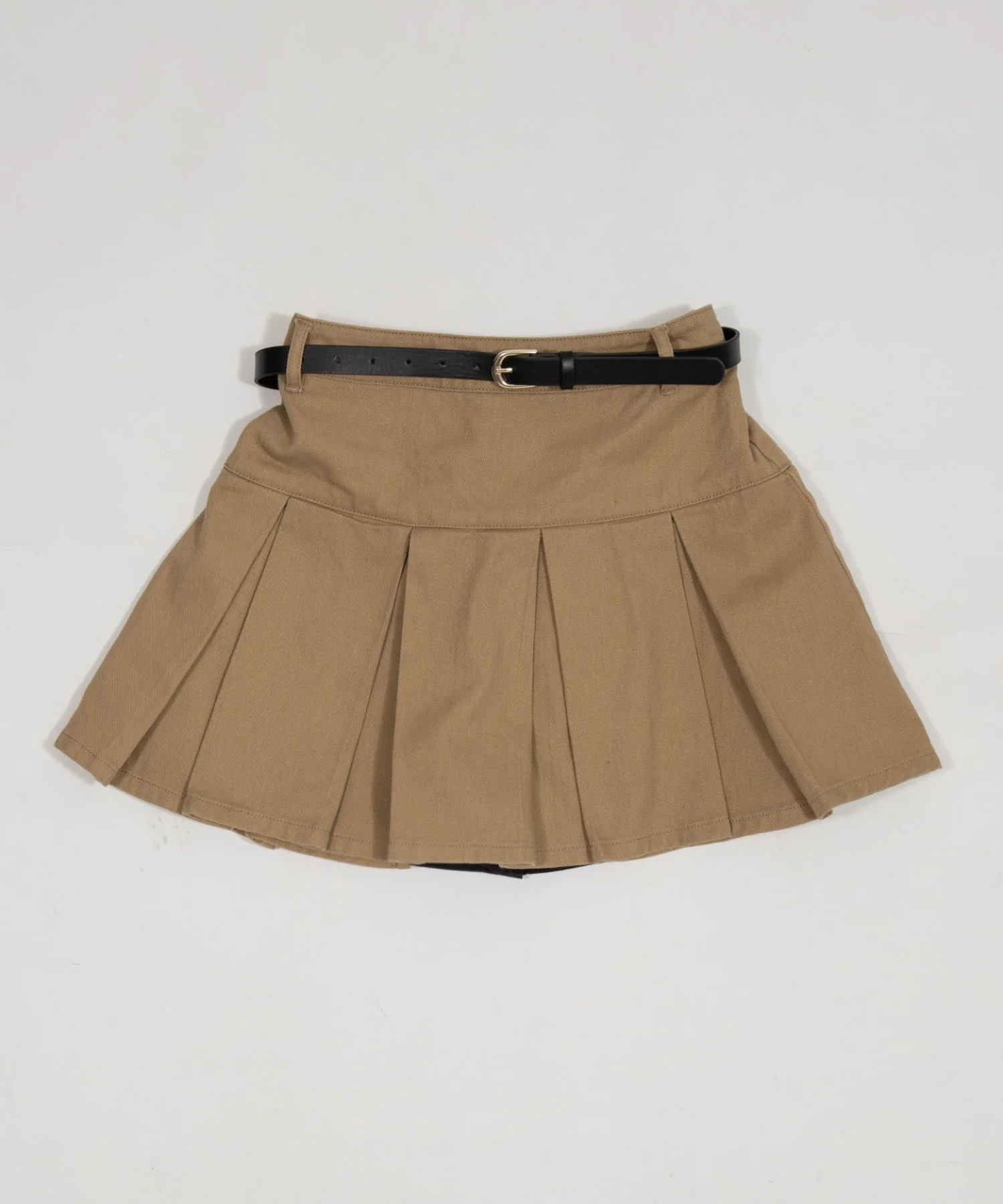 ベルト付きツイルプリーツスカパン - Image 20