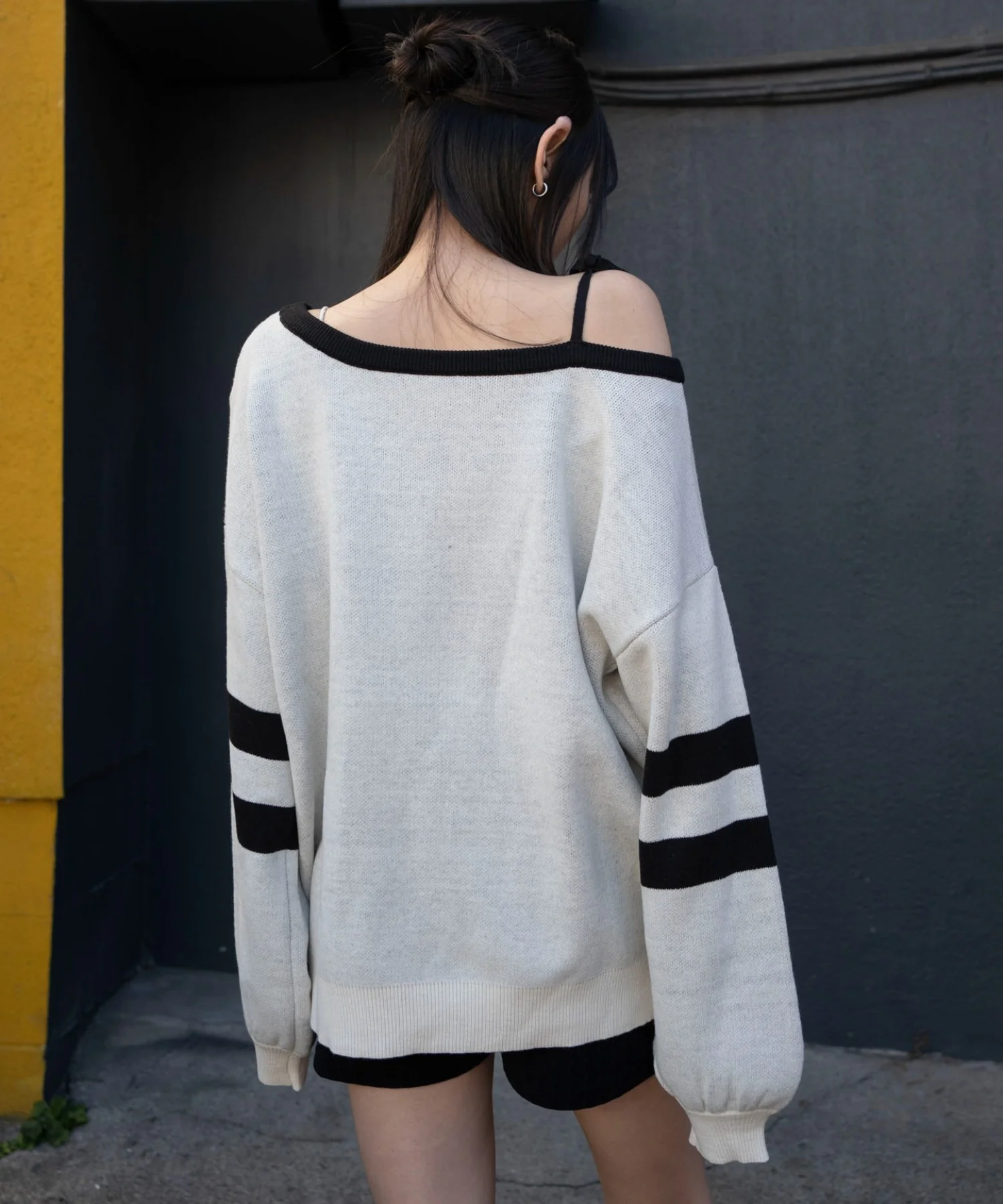 2WAYグラフィックワンショルニット - Image 18