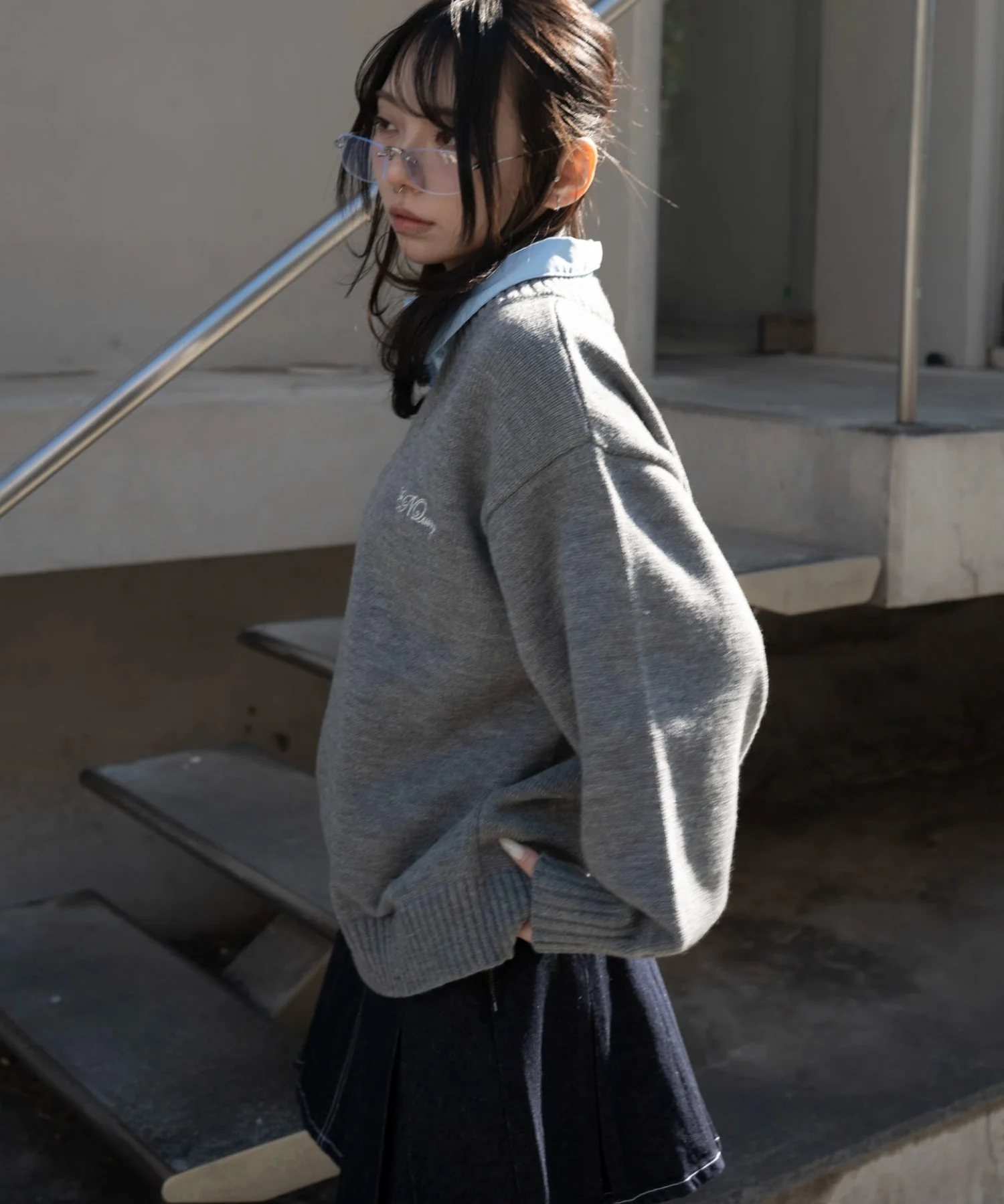 シャツドッキングニットプルオーバー - Image 11
