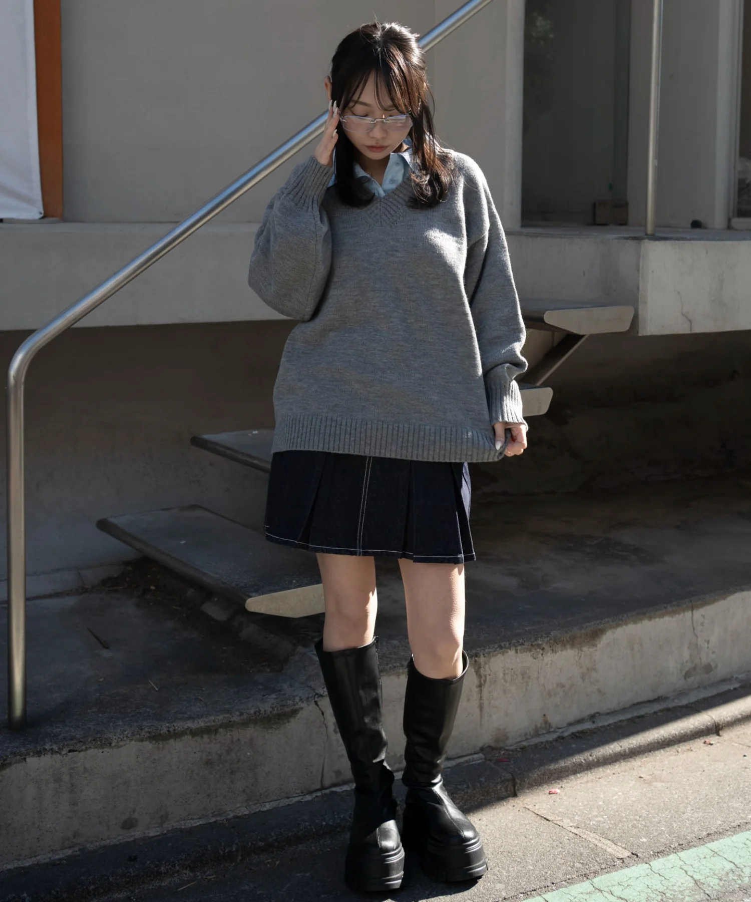 シャツドッキングニットプルオーバー - Image 13