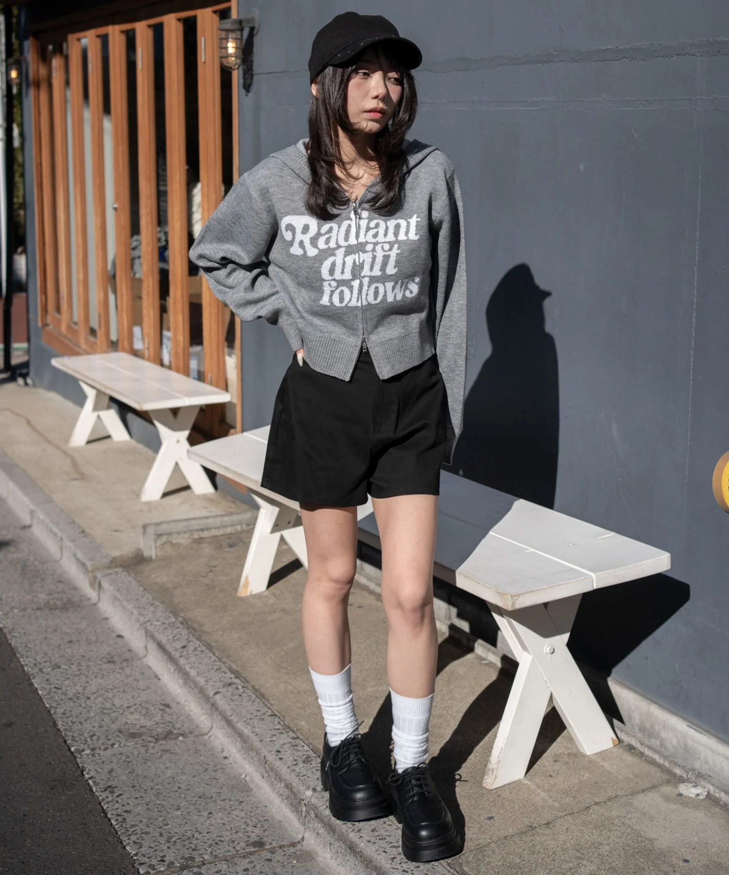 グラフィックジャガードニットZIPパーカー - Image 15