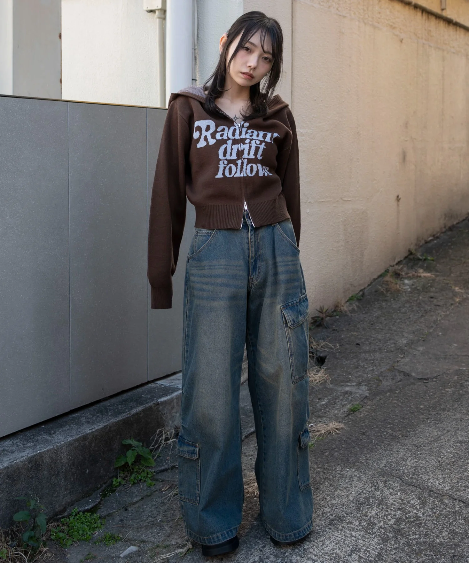 グラフィックジャガードニットZIPパーカー - Image 19