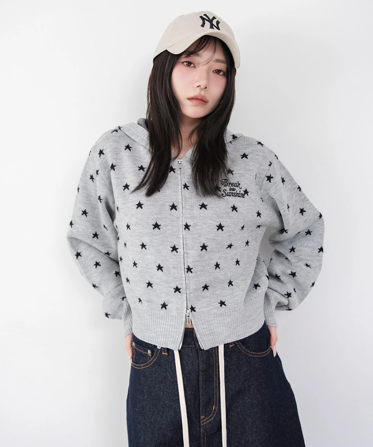 総柄ジャガードニットZIPパーカー - Image 16