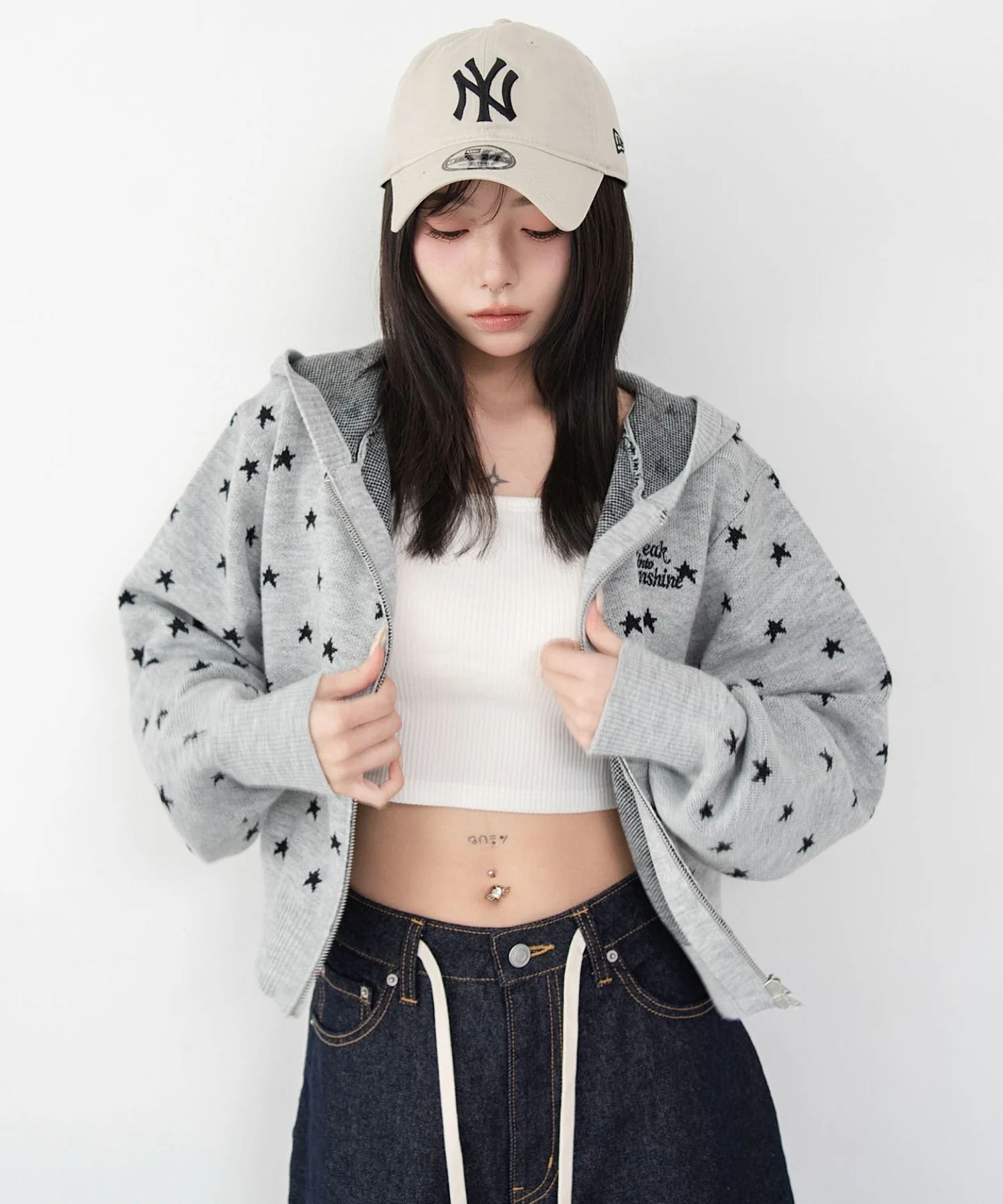 総柄ジャガードニットZIPパーカー - Image 18