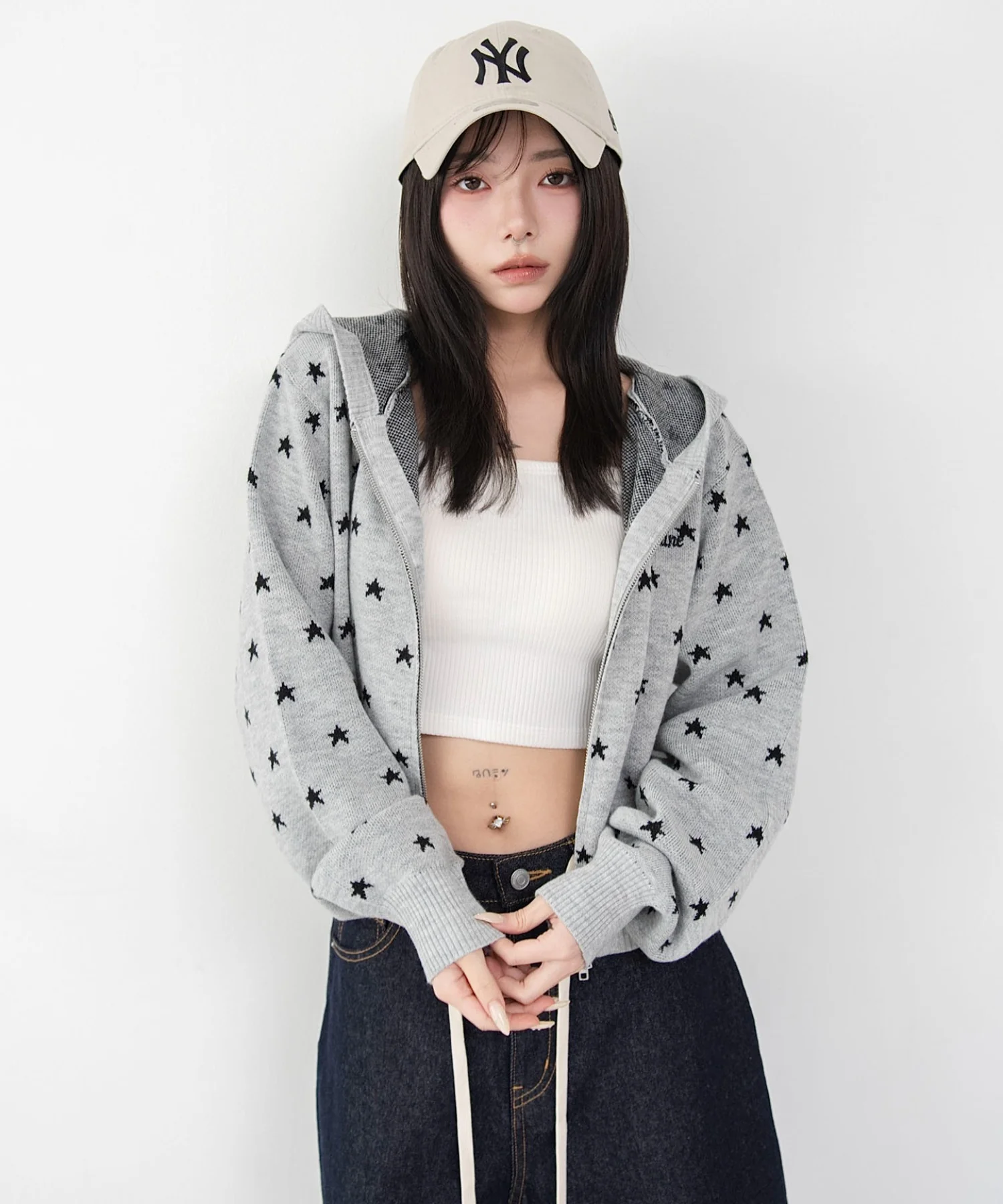 総柄ジャガードニットZIPパーカー - Image 19