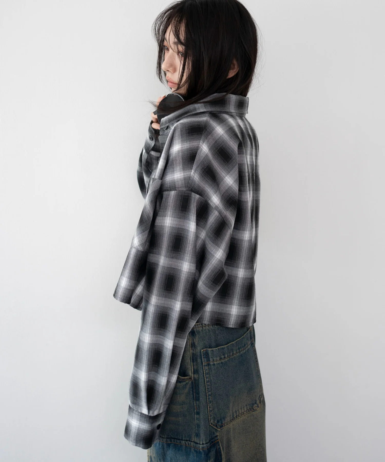 ショートチェックシャツ - Image 11