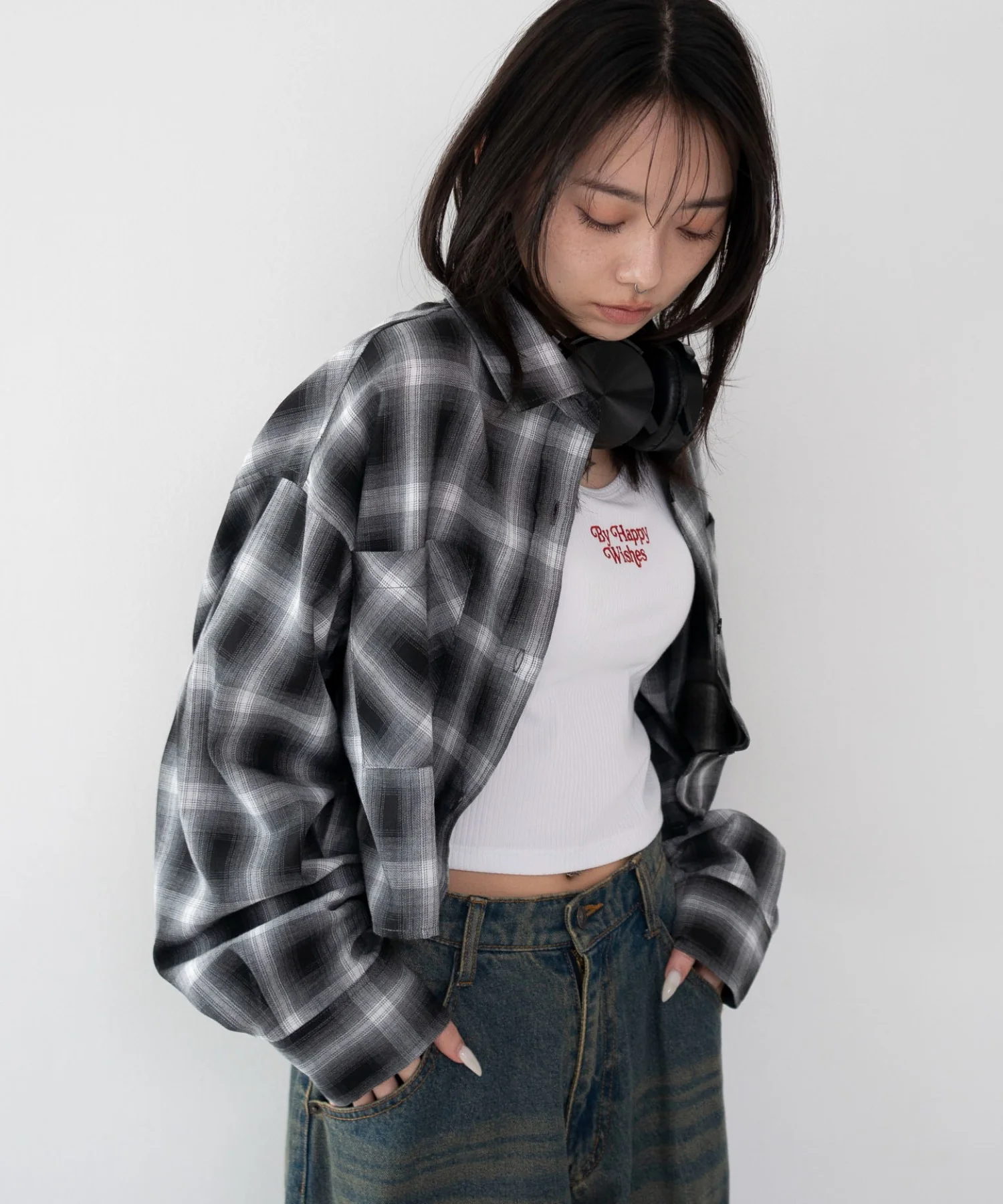 ショートチェックシャツ - Image 8