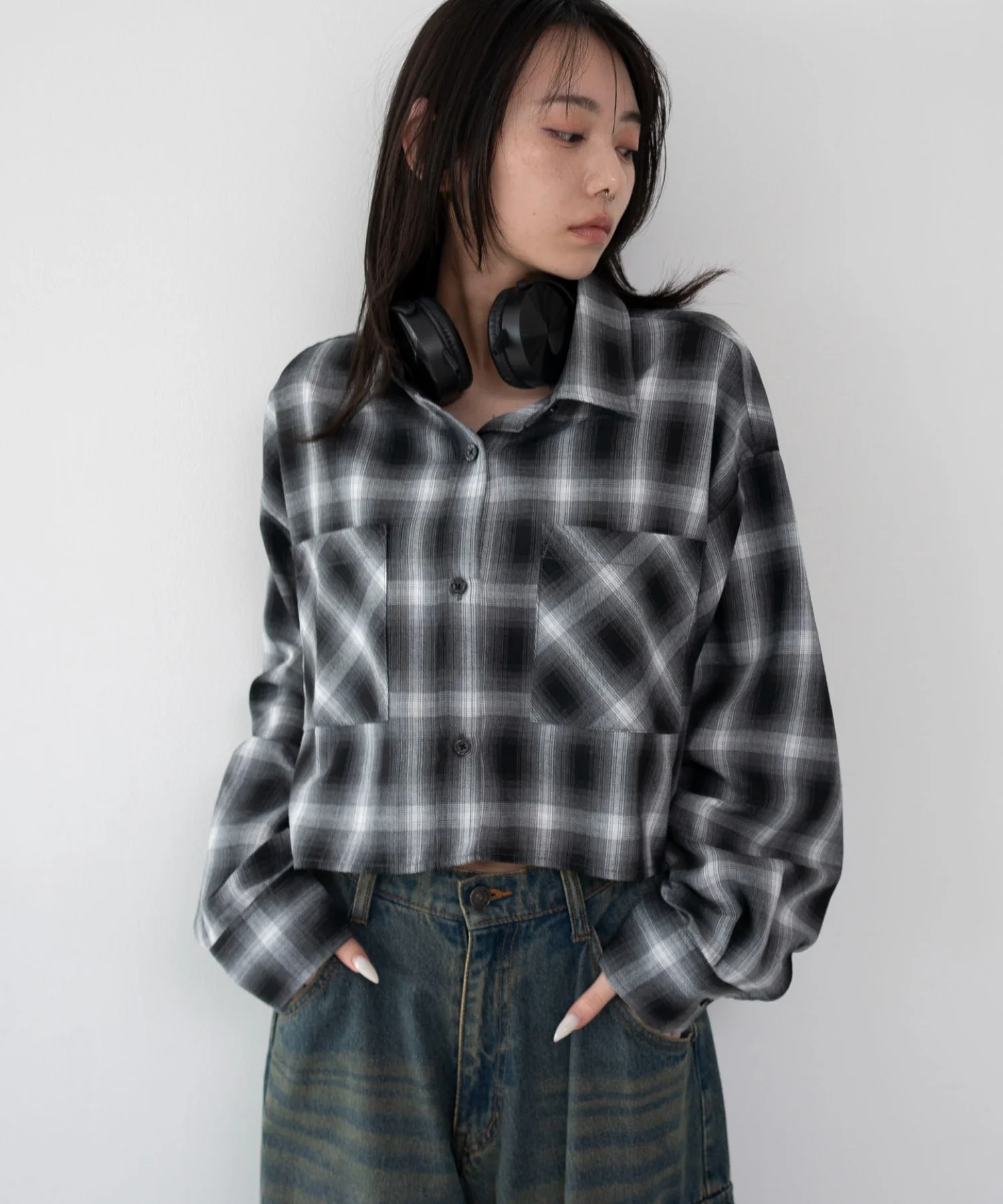 ショートチェックシャツ - Image 9
