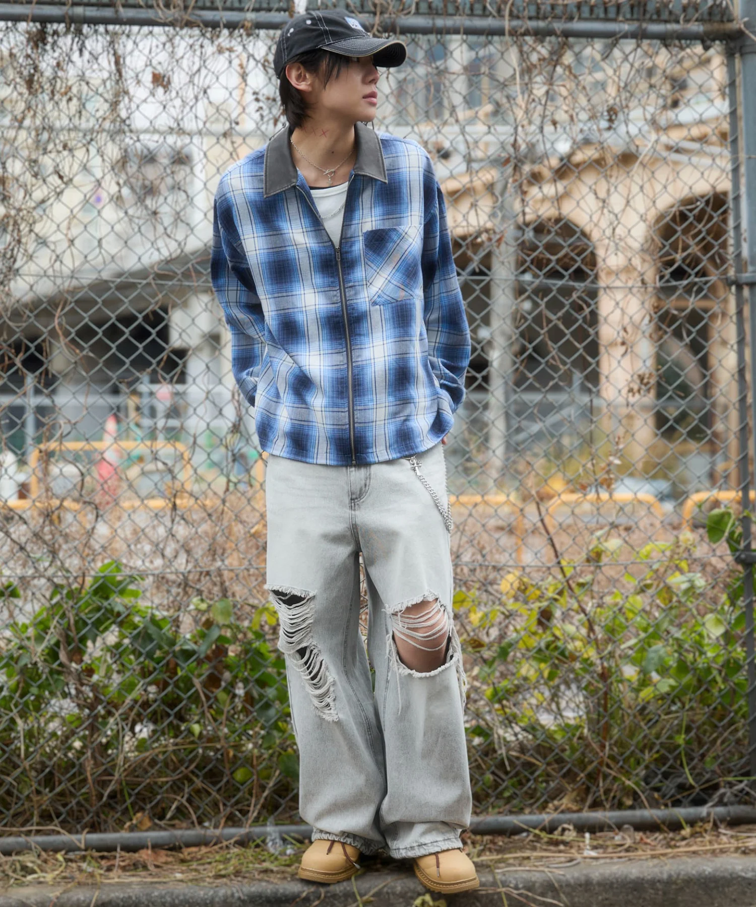 オンブレチェックシャツジャケット - Image 15