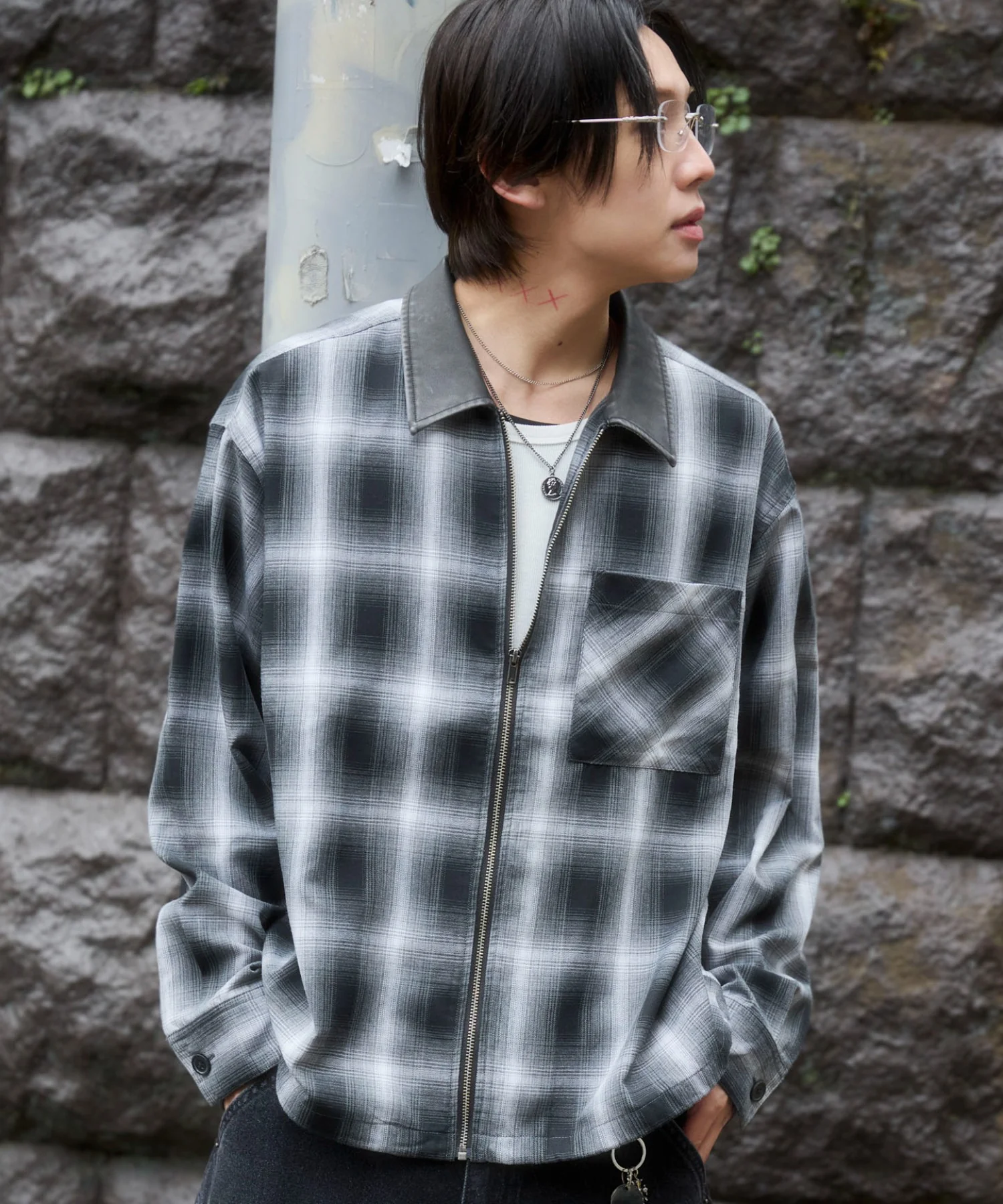 オンブレチェックシャツジャケット - Image 17