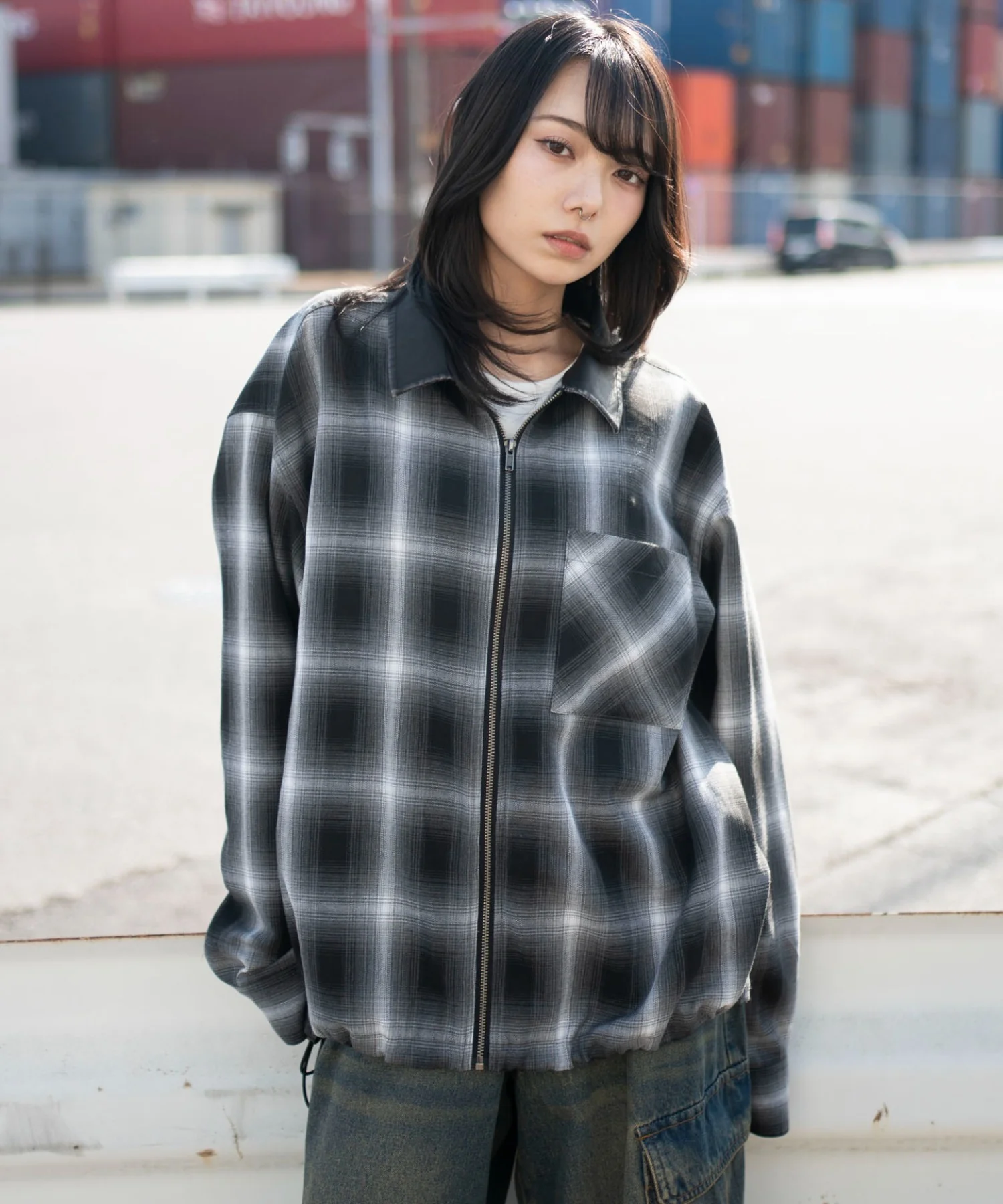 オンブレチェックシャツジャケット - Image 24