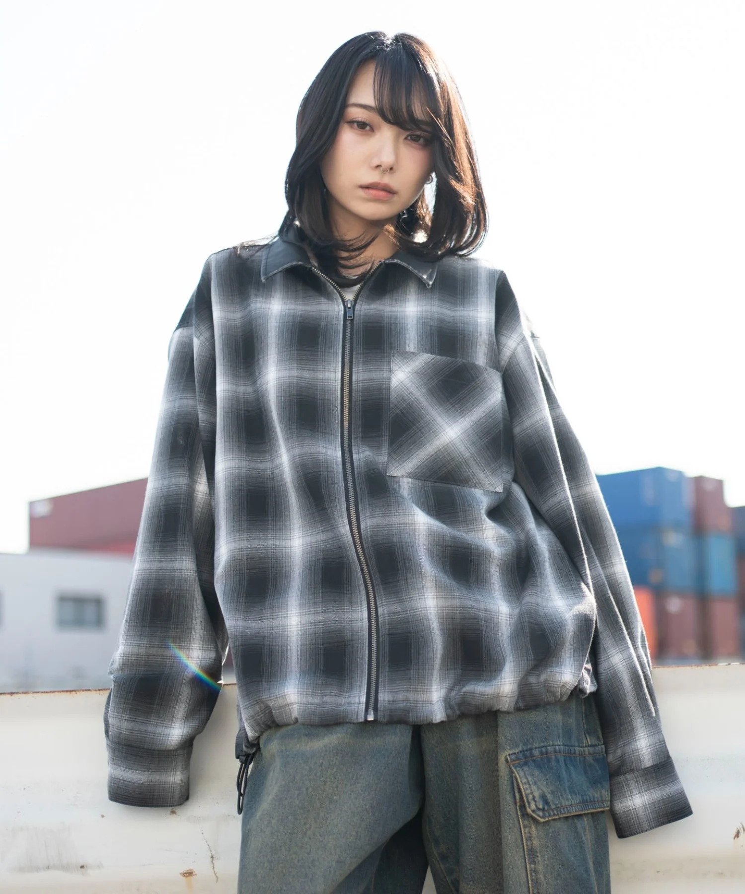 オンブレチェックシャツジャケット - Image 25