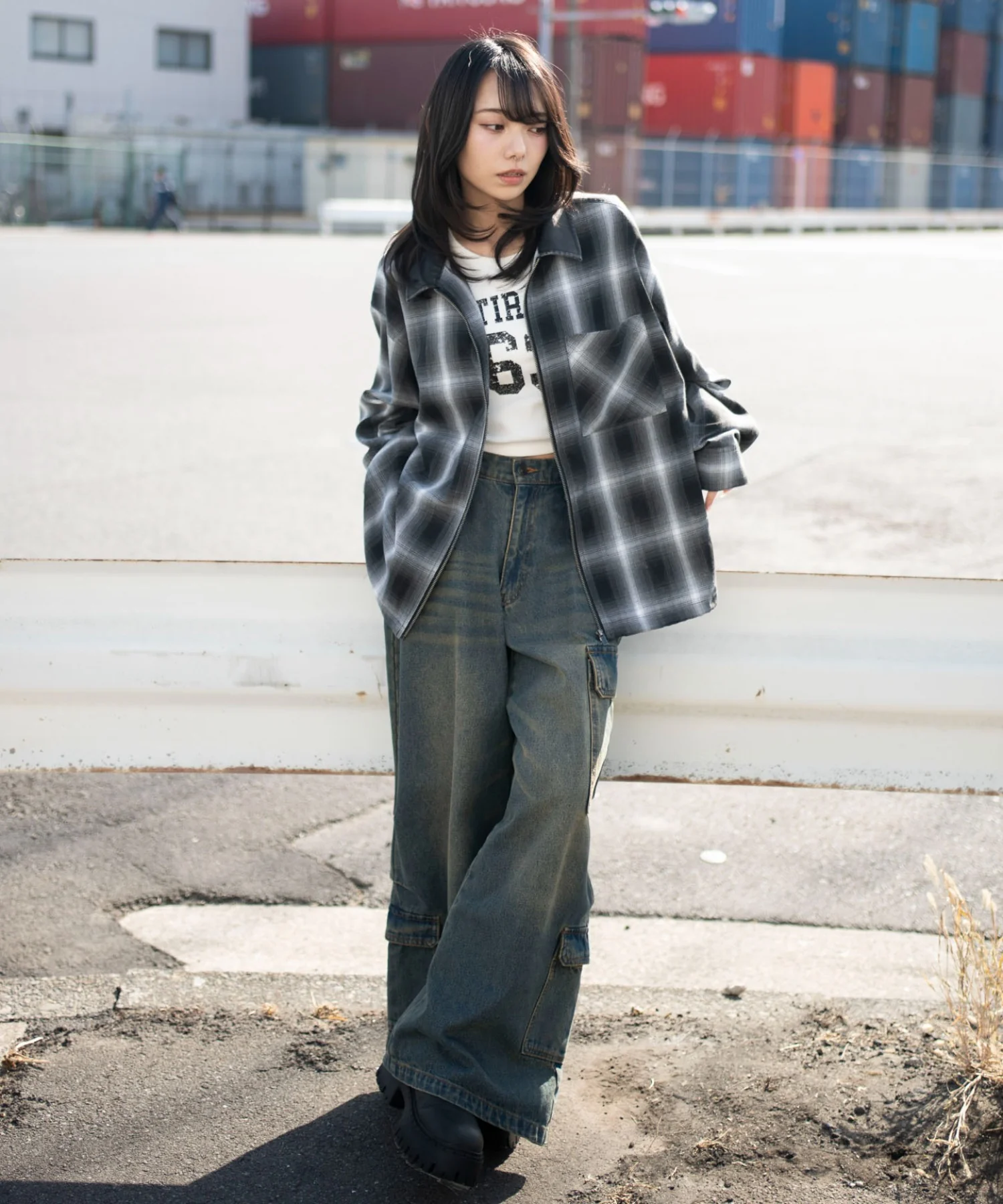 オンブレチェックシャツジャケット - Image 27