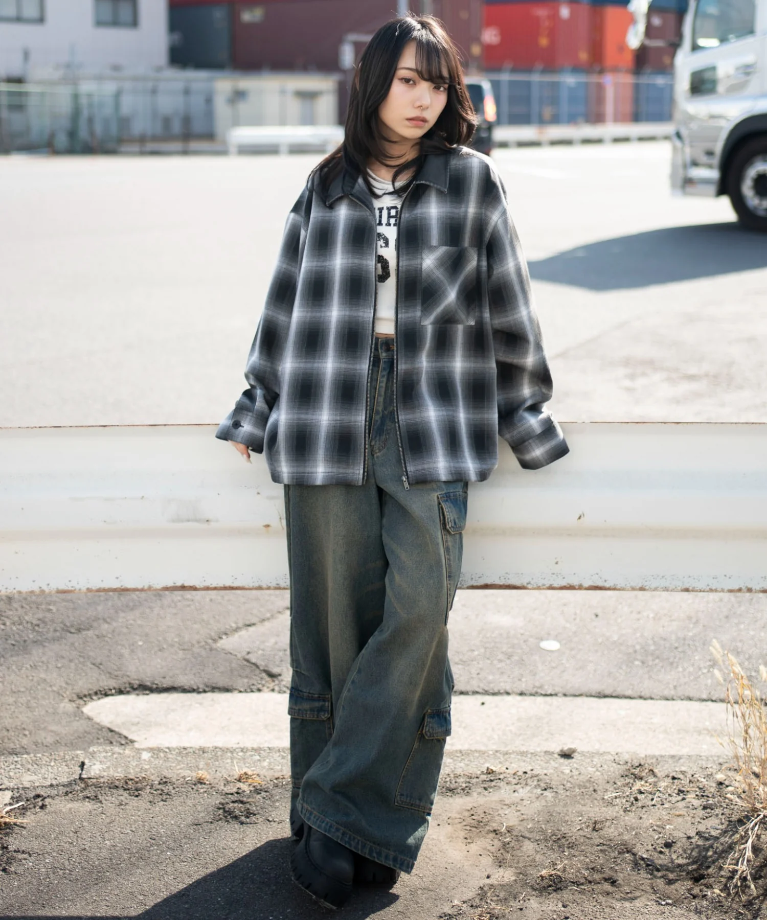 オンブレチェックシャツジャケット - Image 28