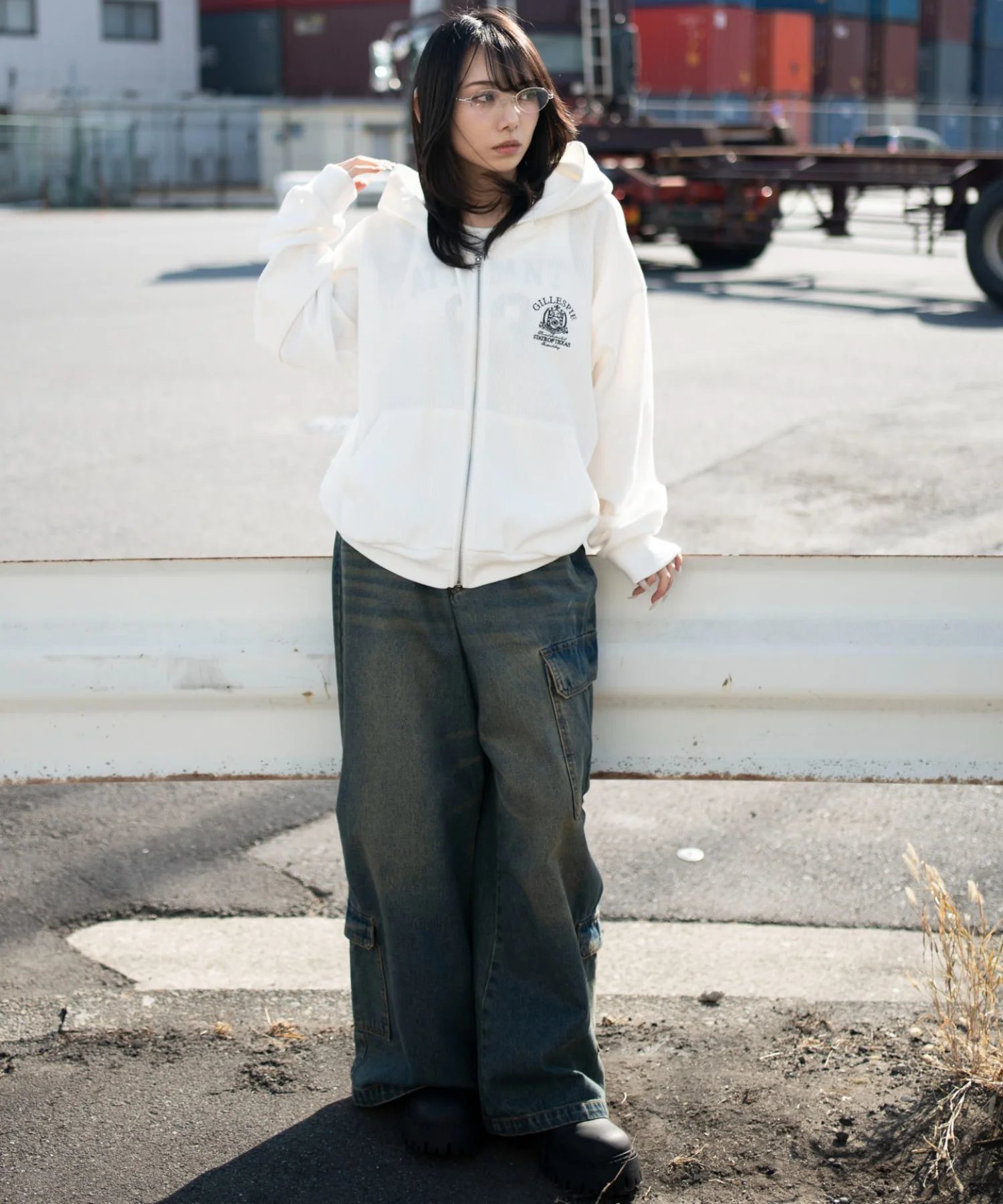 ワッフルZIPパーカー - Image 4