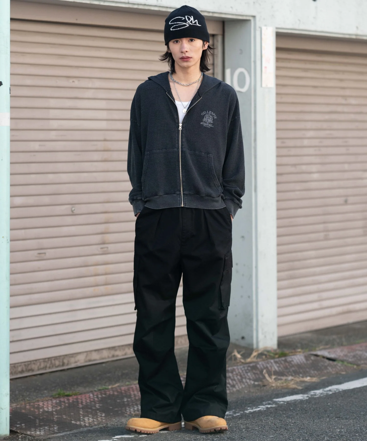 ワッフルZIPパーカー - Image 5