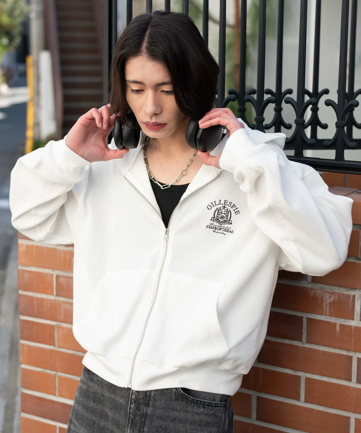 ワッフルZIPパーカー - Image 6