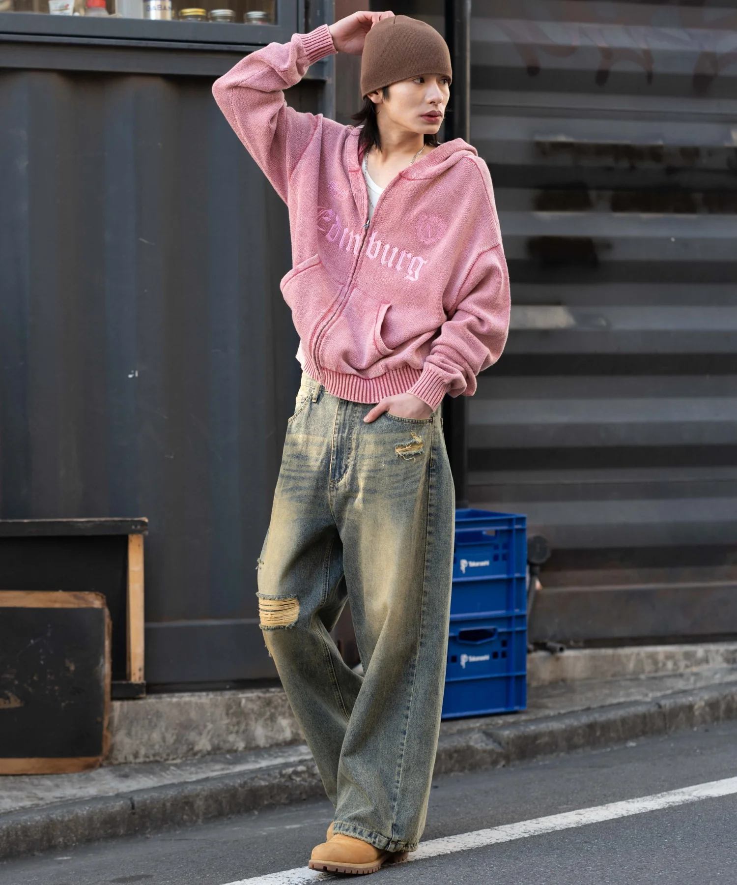 ブリーチニットグラフィックZIPパーカー - Image 12