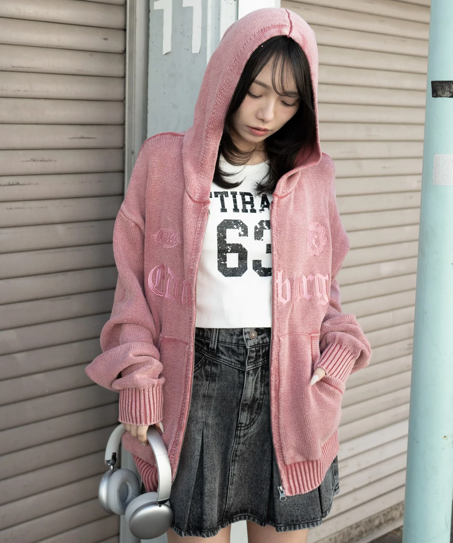ブリーチニットグラフィックZIPパーカー - Image 16