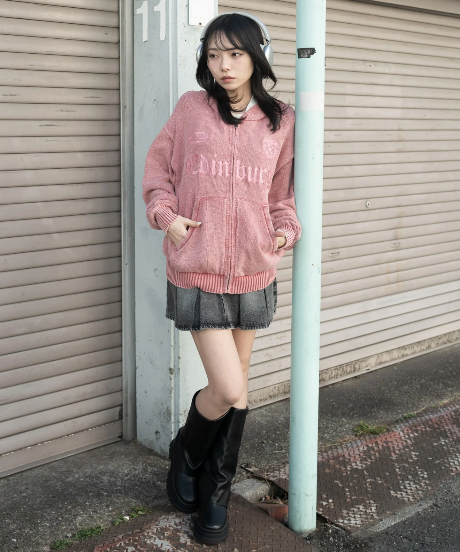 ブリーチニットグラフィックZIPパーカー - Image 17
