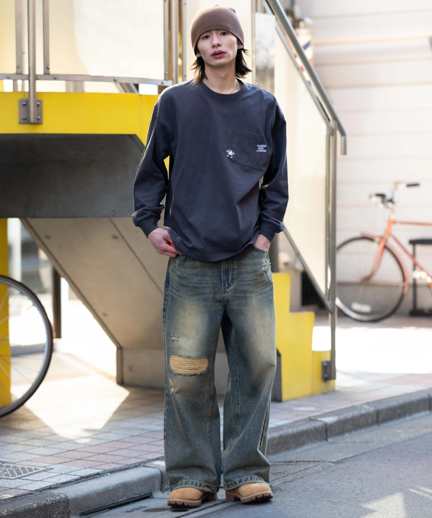 ポケット刺繍BIG　T（LS） - Image 6