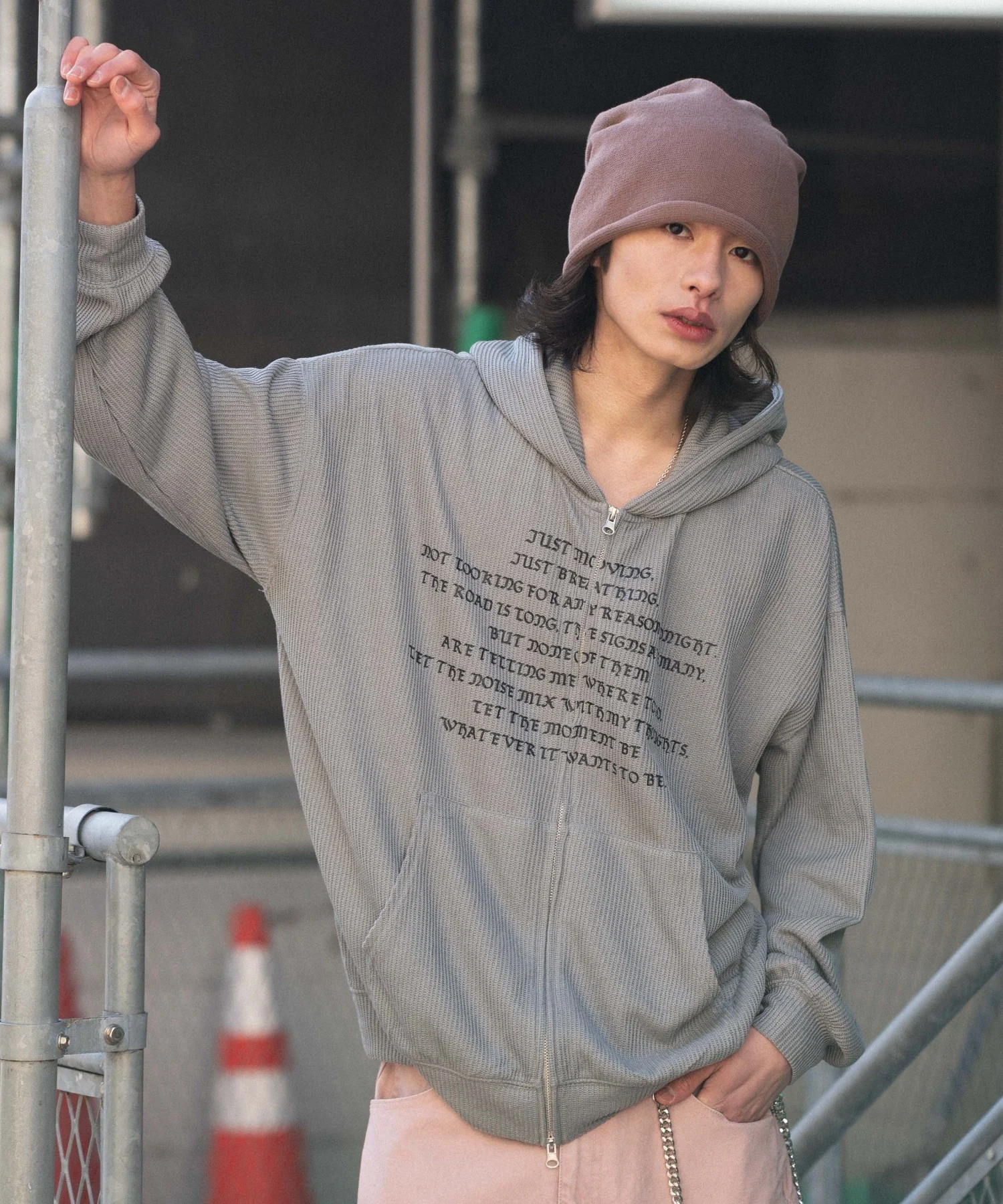 メッシュZIPパーカー