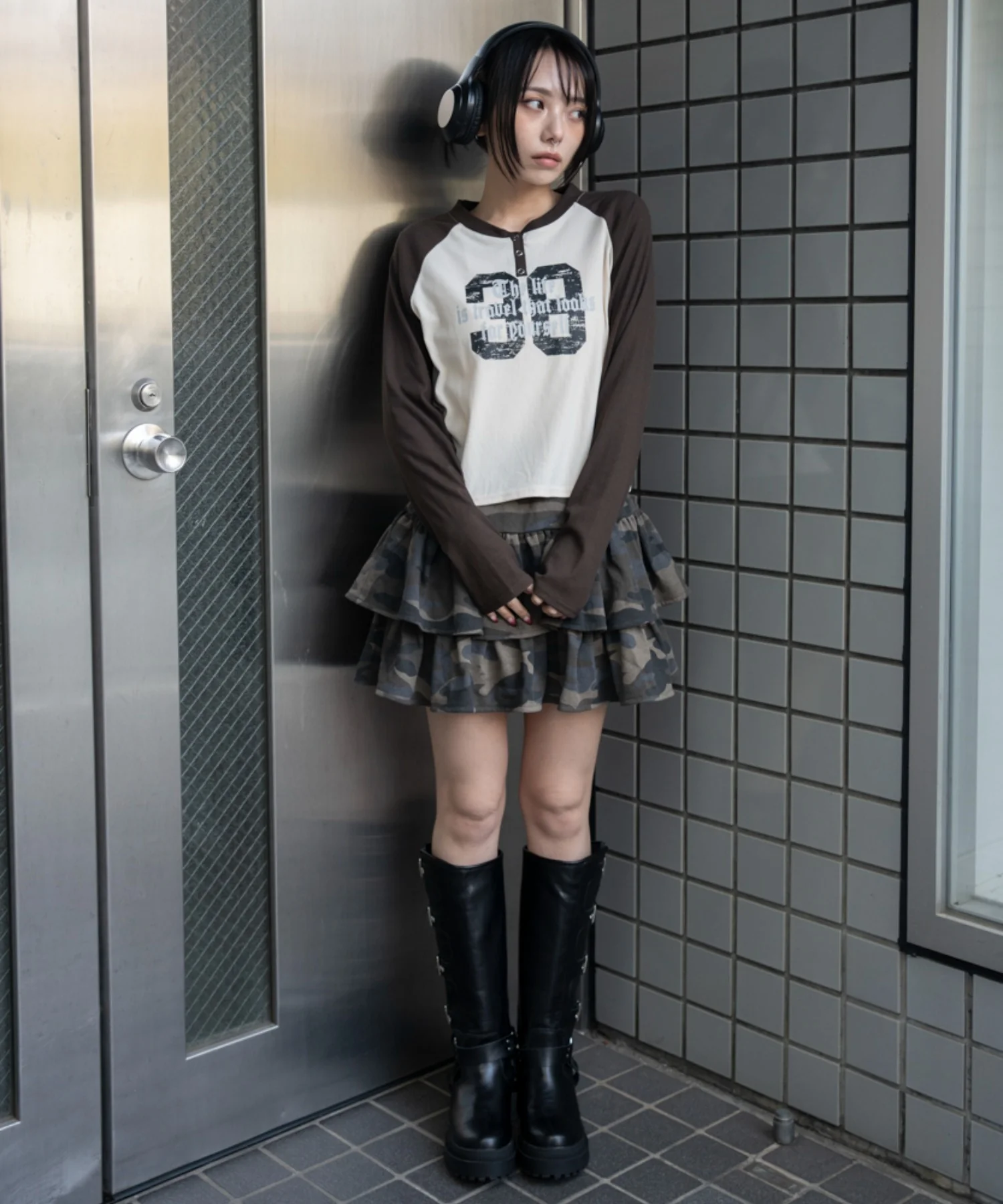 ラグランヘンリーネックロンT - Image 11