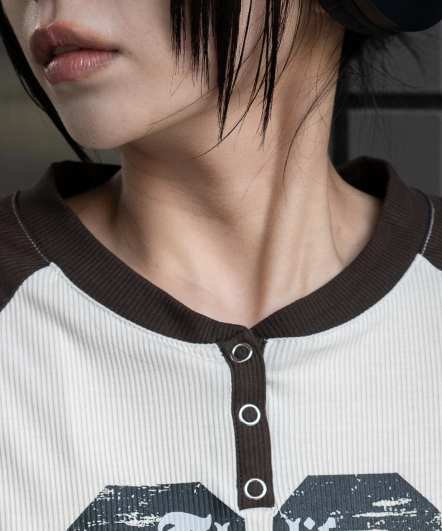 ラグランヘンリーネックロンT - Image 12