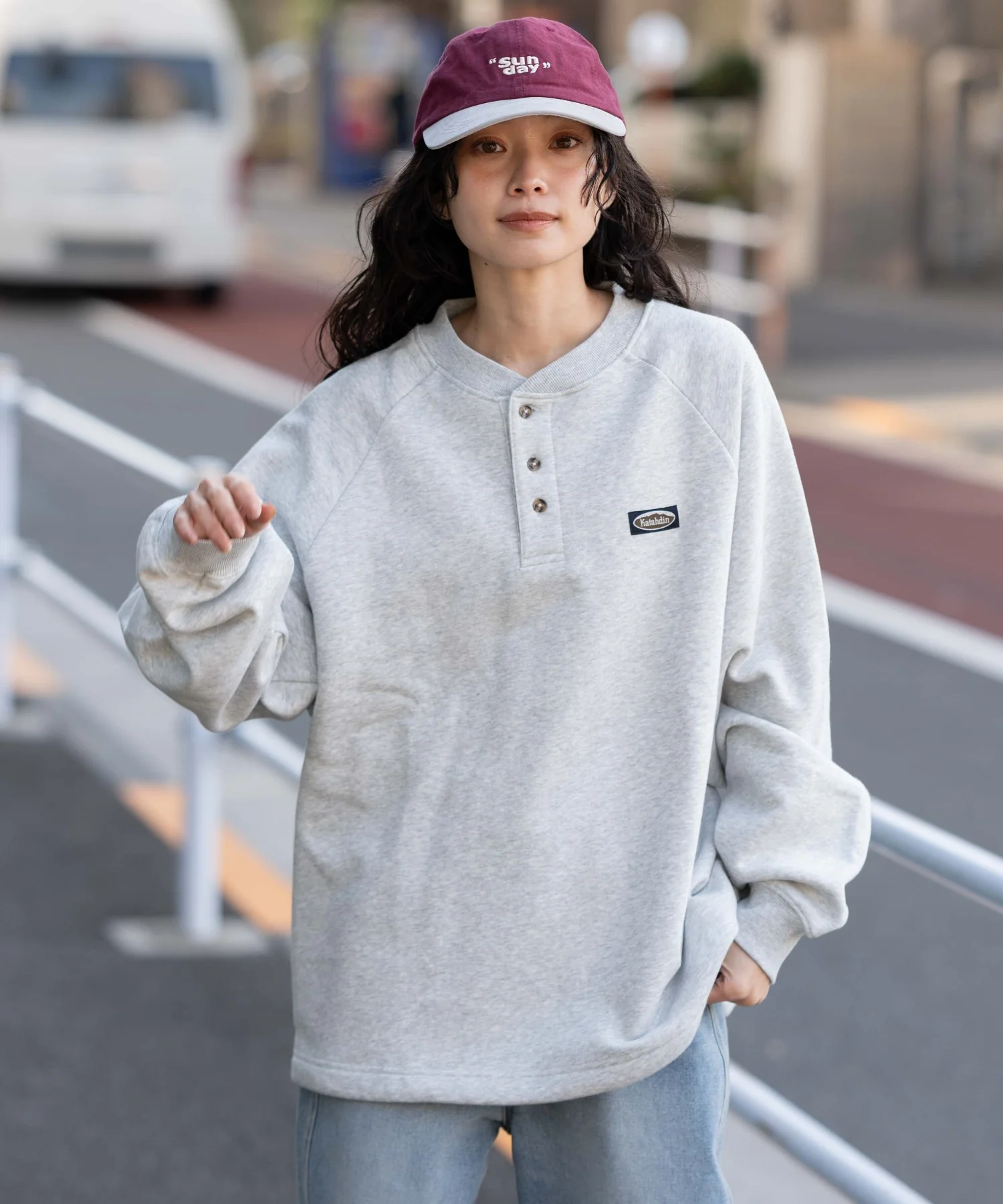 裏起毛ショートドロストヘンリーネックプルオーバー - Image 21