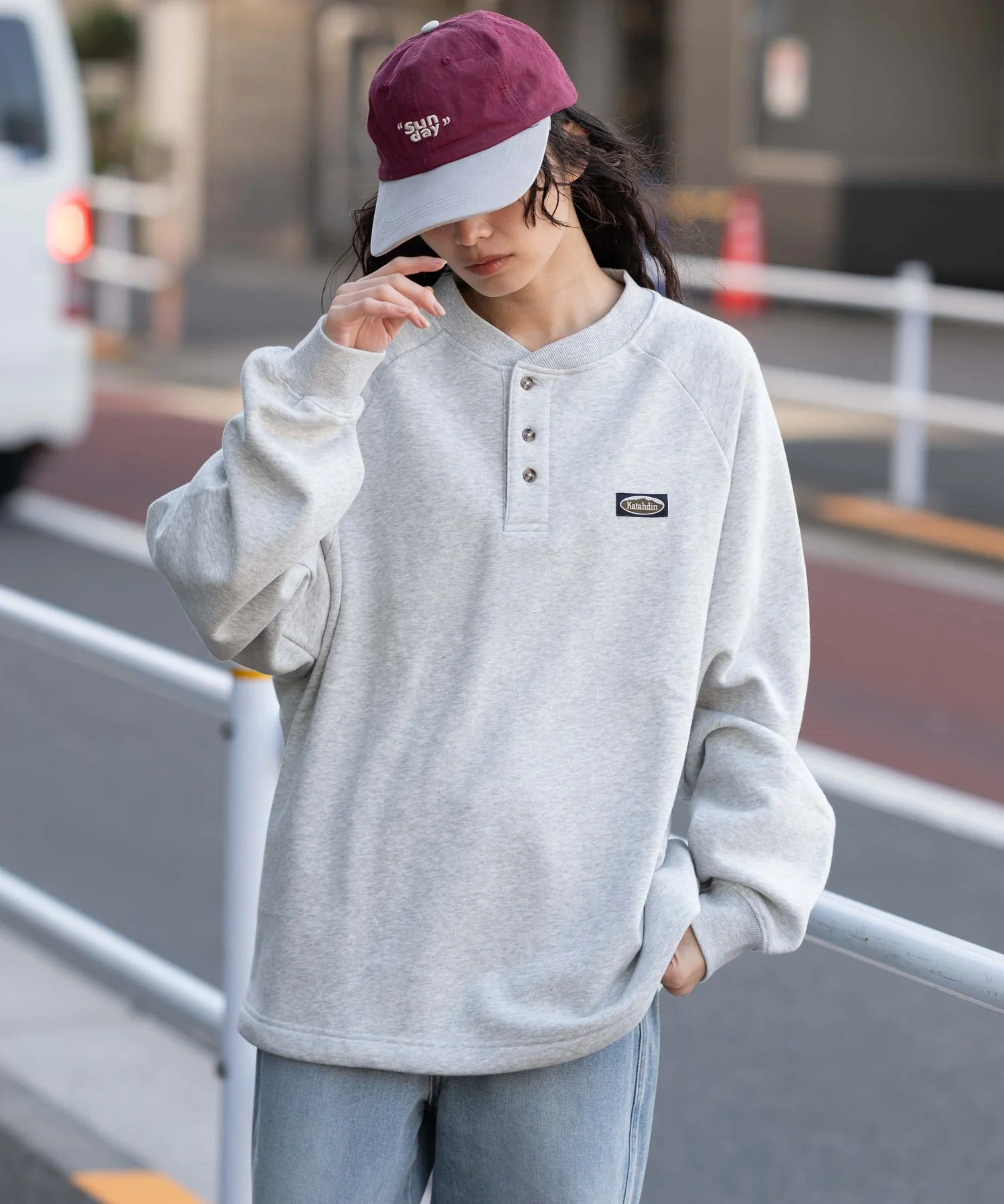 裏起毛ショートドロストヘンリーネックプルオーバー - Image 22